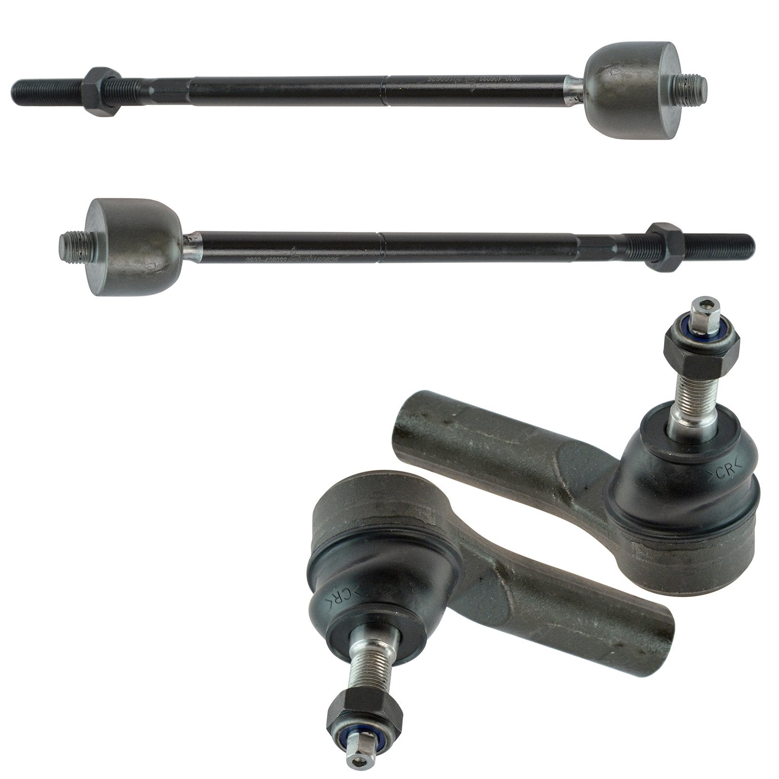 Trq Front Tie Rod Set Compatible With 2009-2012 Ford Escape 2010-2011 Mazda Tribute Mercury Mariner