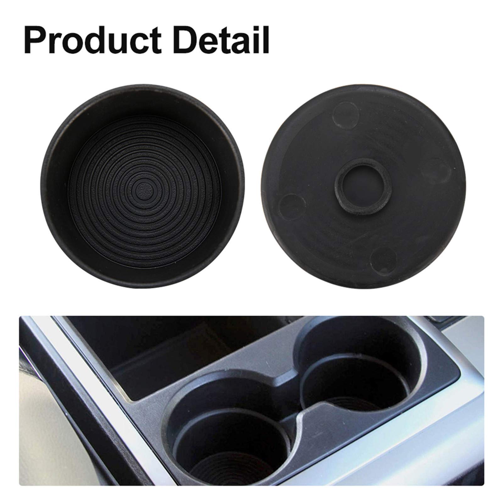 Kiwi Master Cup Holder Insert Compatible For 2009-2016 Dodge Ram 1500 2500 3500 Heavy Duty Replacement Floor Mounted Center Console With Bucket Seats, 2 Pcs