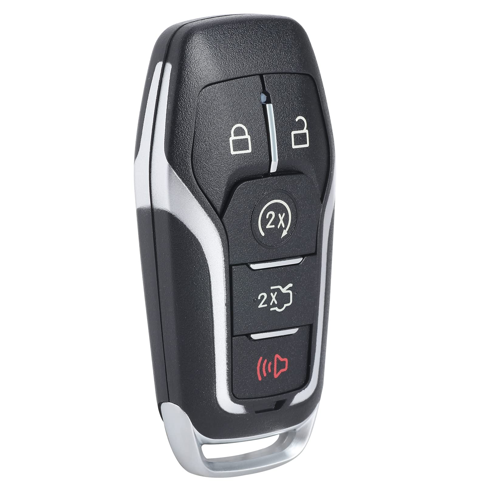 Keymall Remote Key Fob Case Shell for Ford Edge/Explorer/Fusion/Mustang & Lincoln MKZ/MKC/MKX - 5 Button Replacement Cover