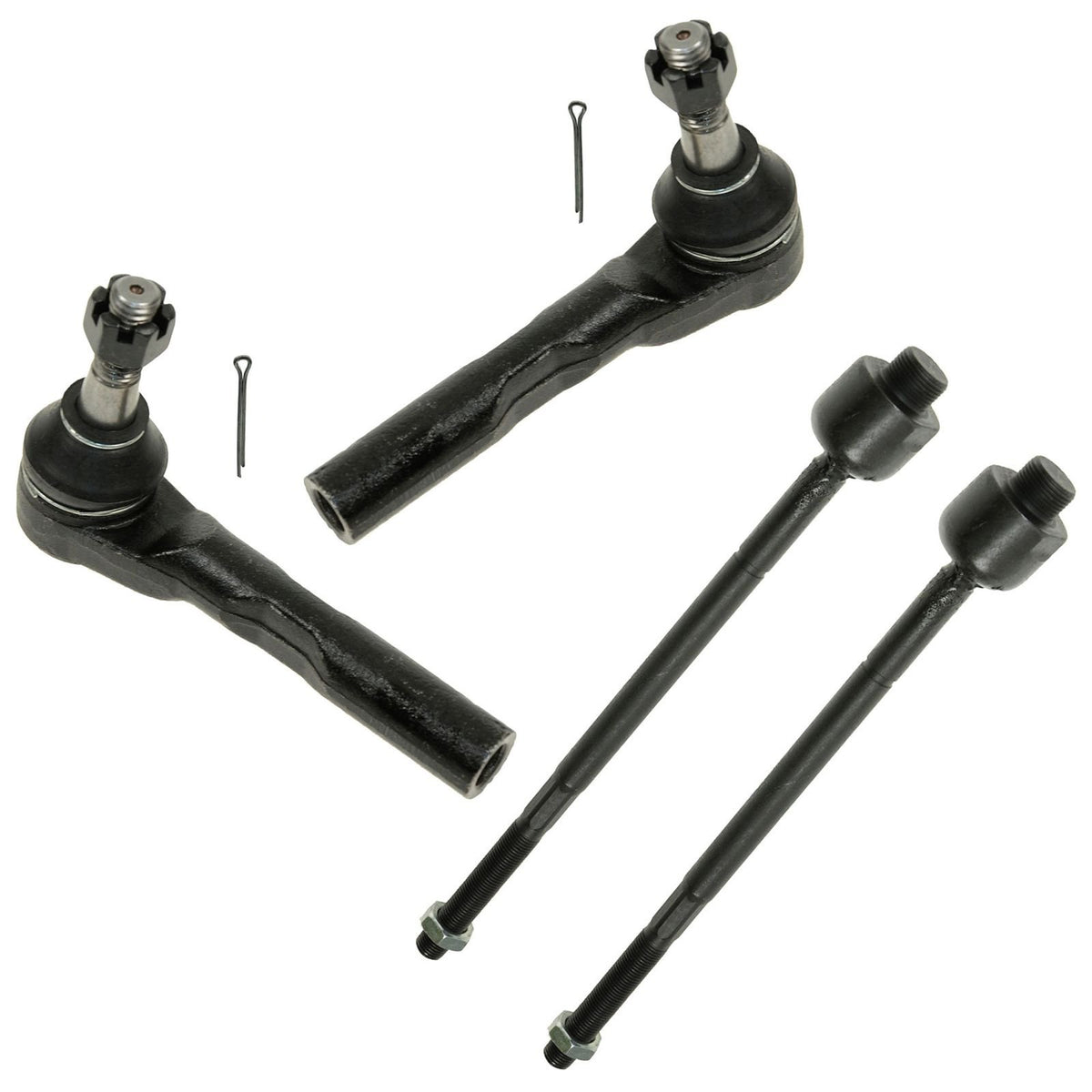 Trq Front Tie Rod Set Compatible With 2003-2014 Chevrolet Express 1500 2003-2005 Express 2500 Gmc Savana 1500 Savana 2500