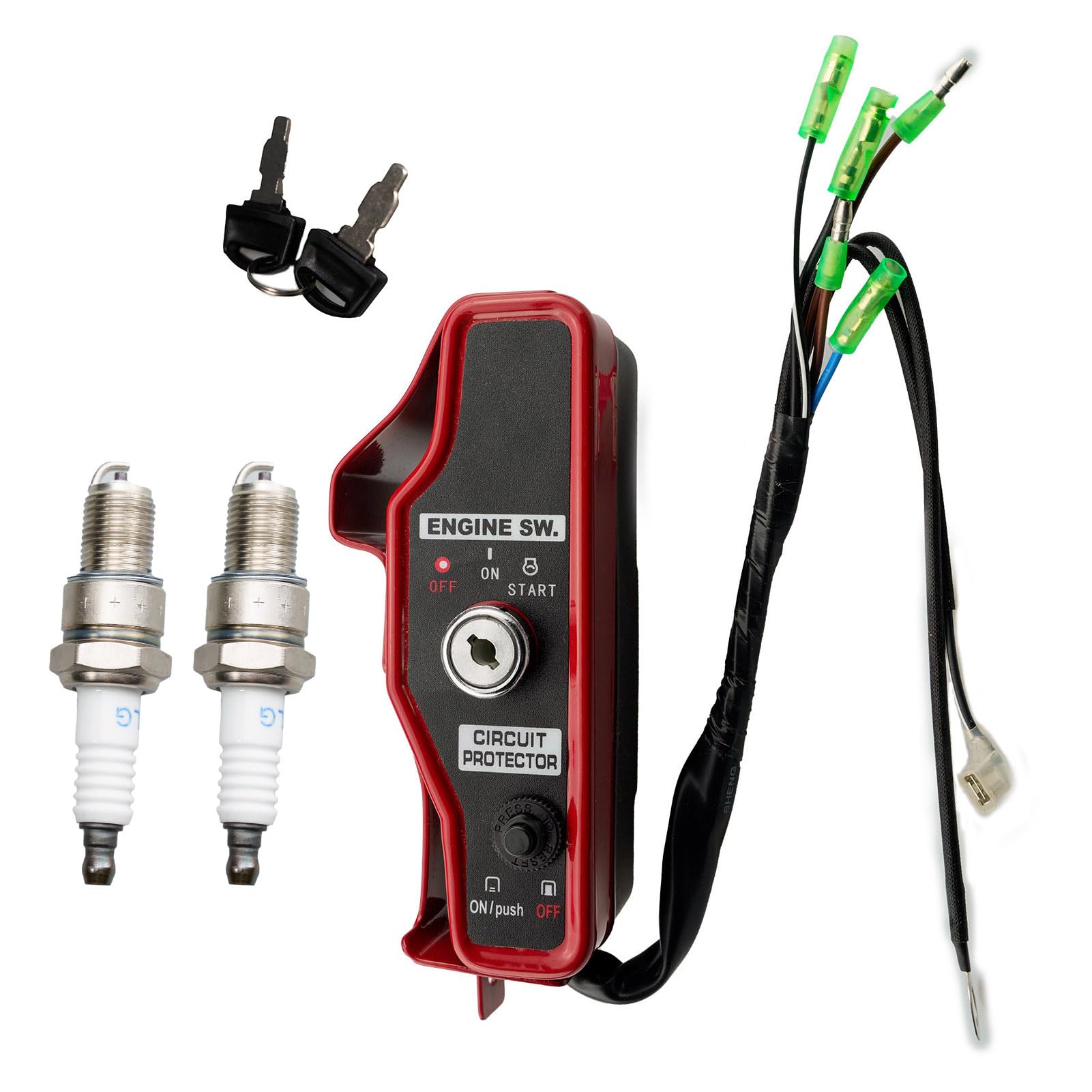 HZ Switch Control Box with Ignition Key for Honda GX610 GX620 GX670 Engines