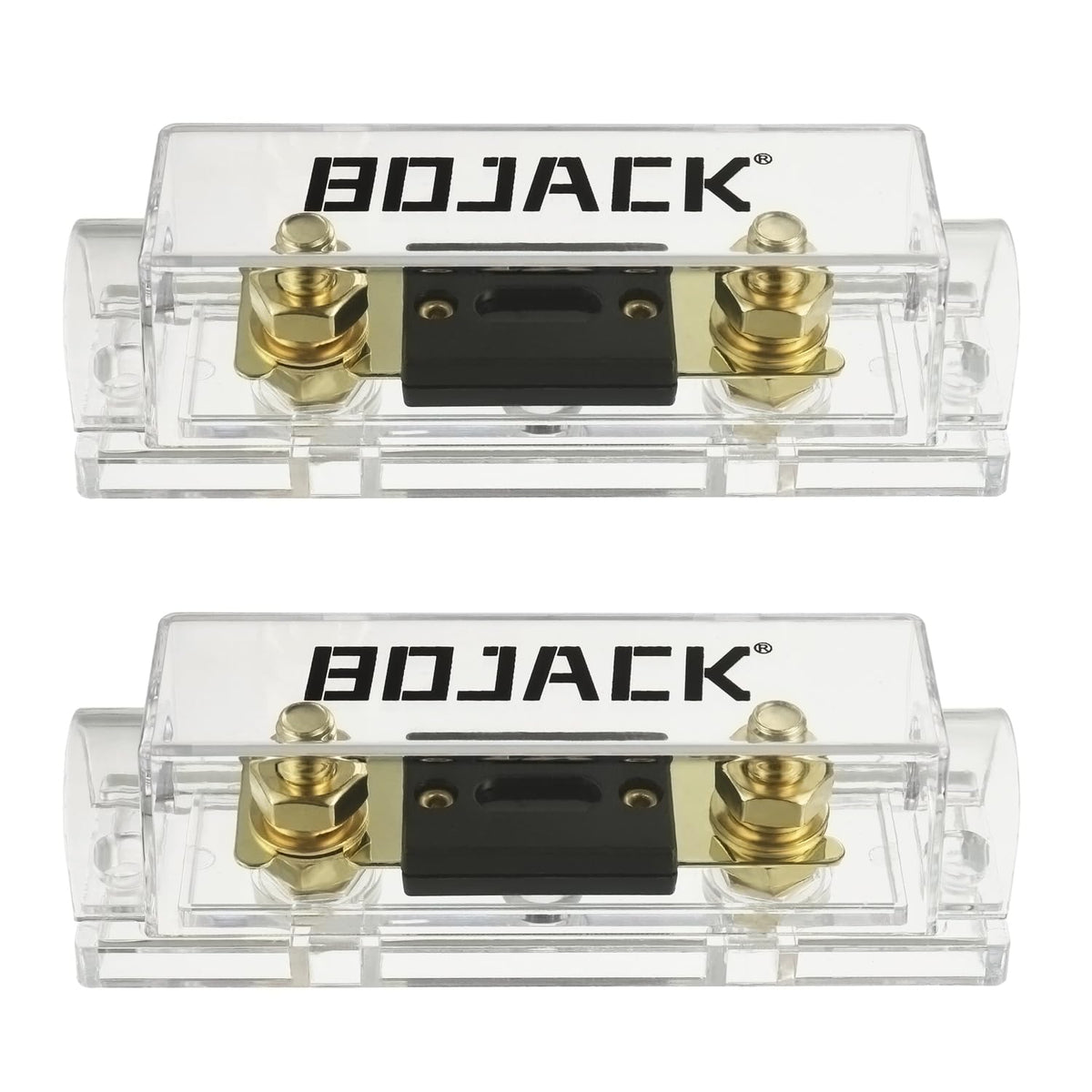 Bojack 0/2/4 Gauge Anl Fuse Holder & 30 Amp Fuses For 0/2/4/8 Gauge Conductor, Fuse Box & Holder 30A (Pack Of 2)