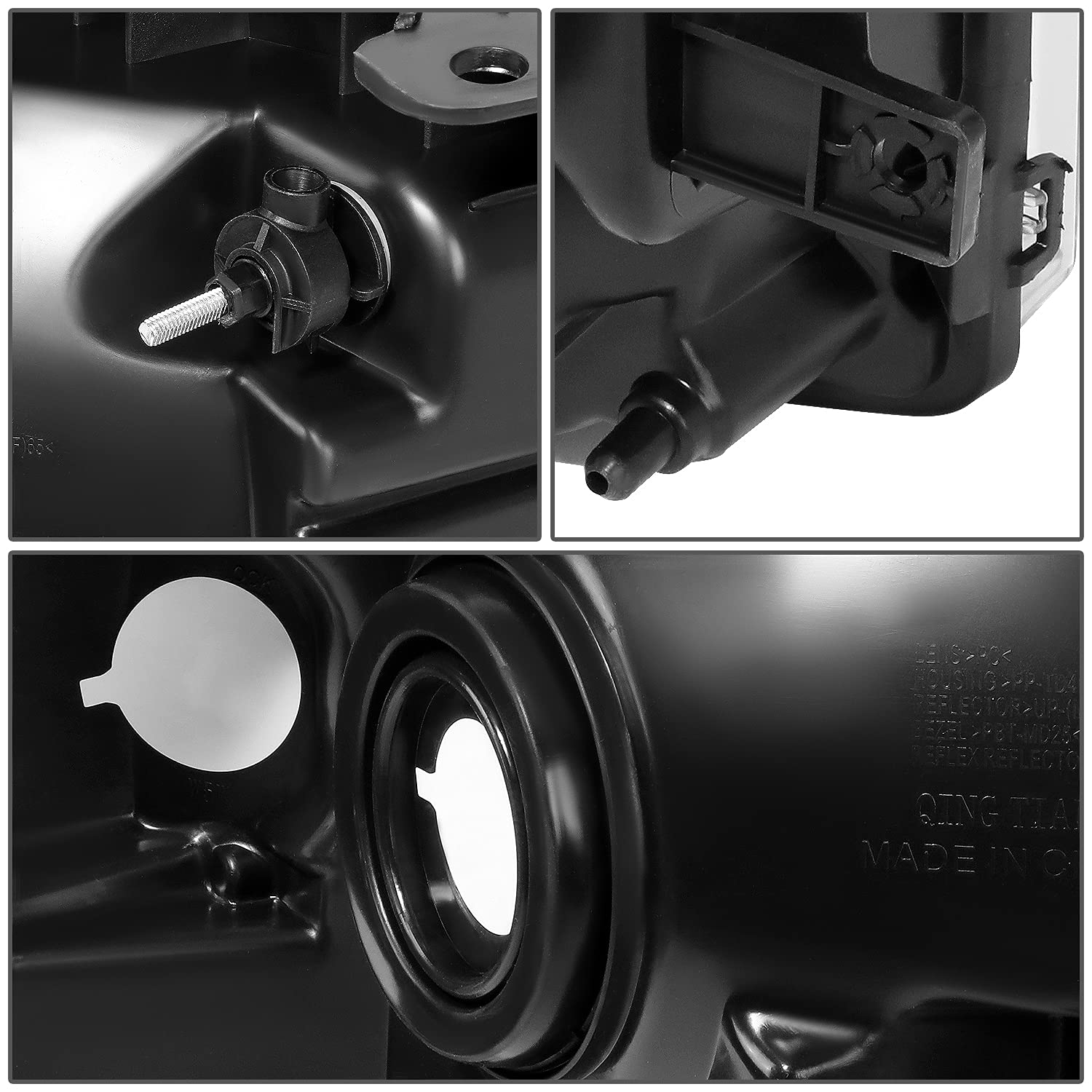 Dna Motoring Hl-Oh-F1509-Ch-Am Chrome Amber Headlights Replacement Compatible With 09-14 F-150