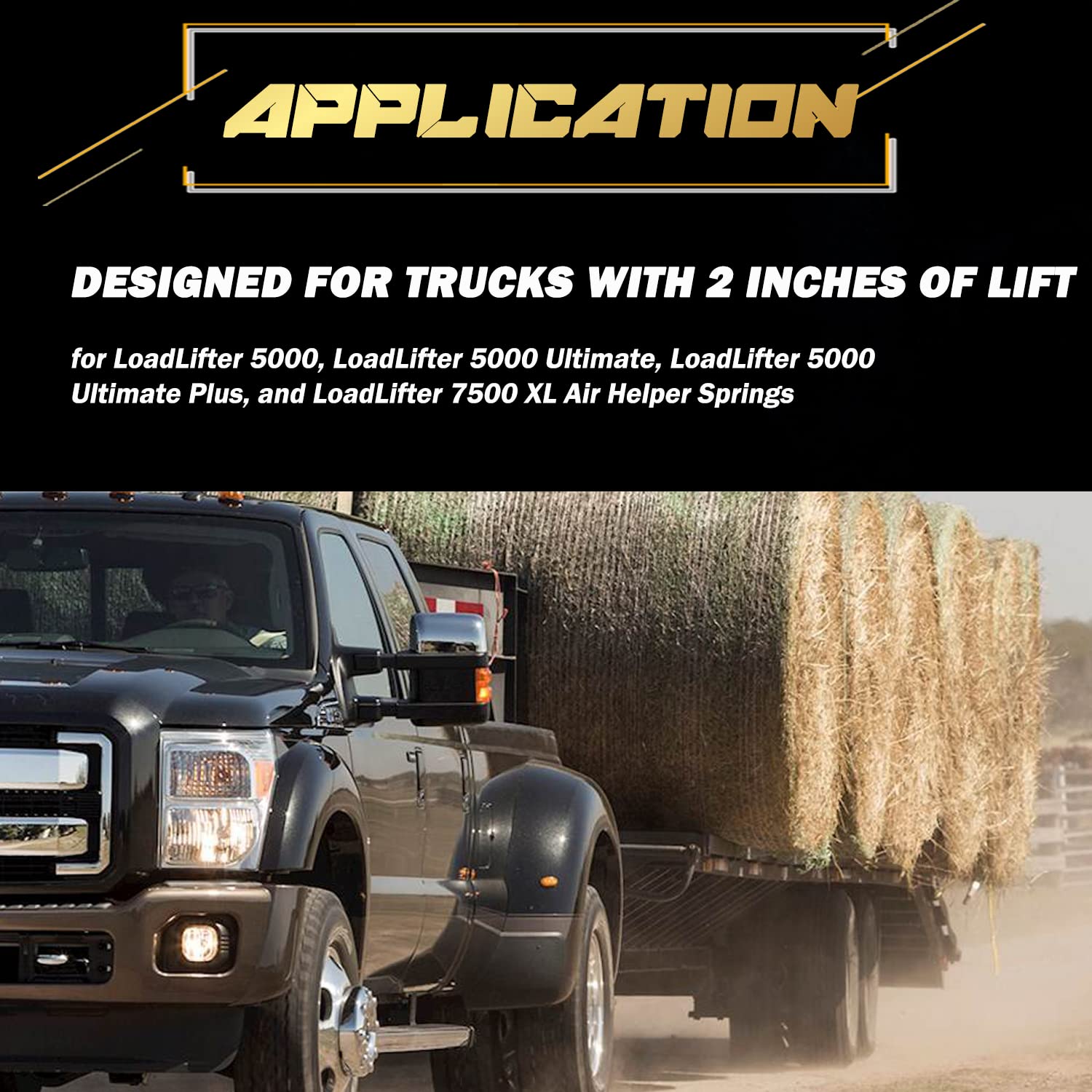 52420 2'' Air Bag Lift Universal Air Spring Spacers Kit For Most Lift Kits