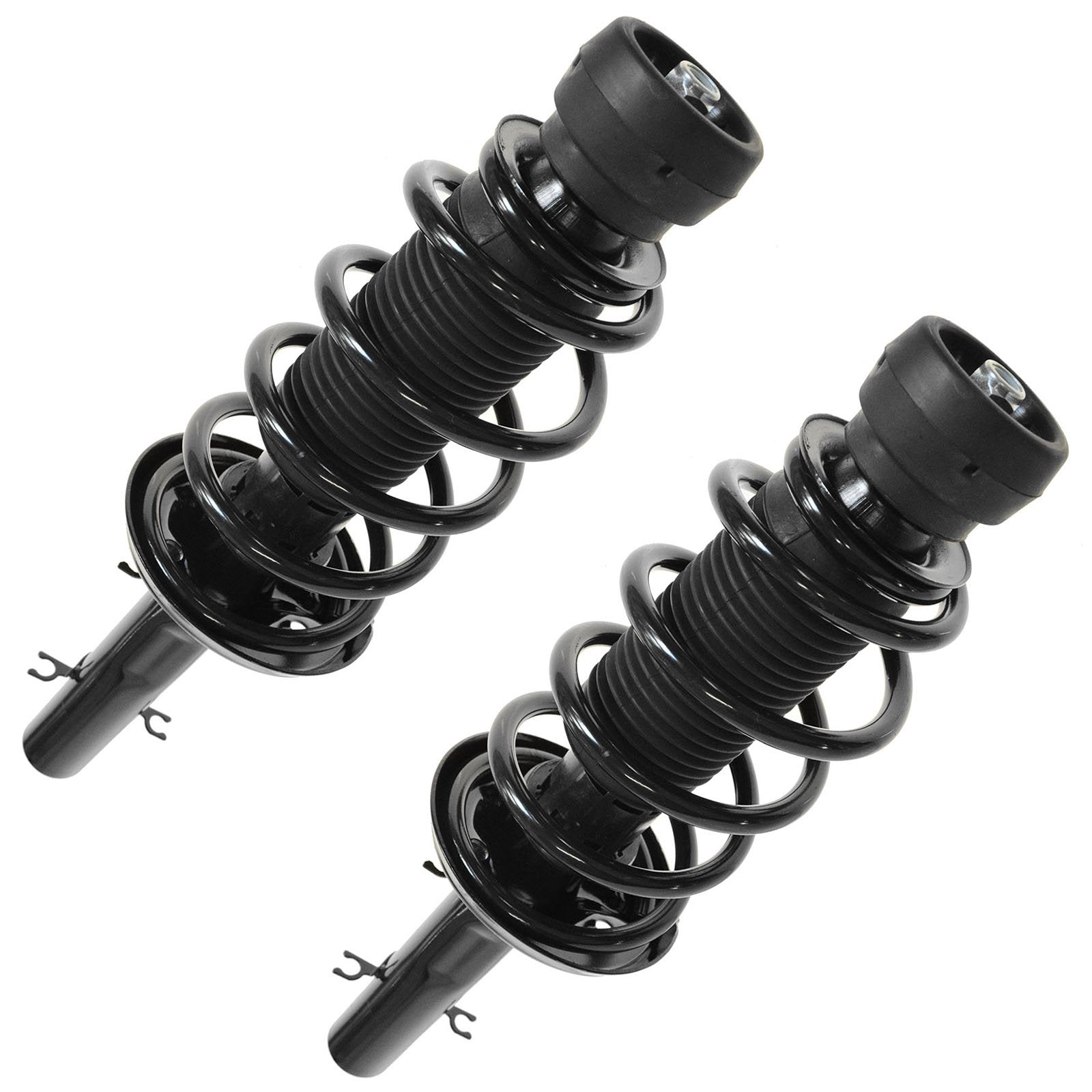 Trq Front Strut & Coil Spring Assembly Set Driver & Passenger Sides Compatible With 98-10 Volkswagen Beetle 00-05 Golf Jetta