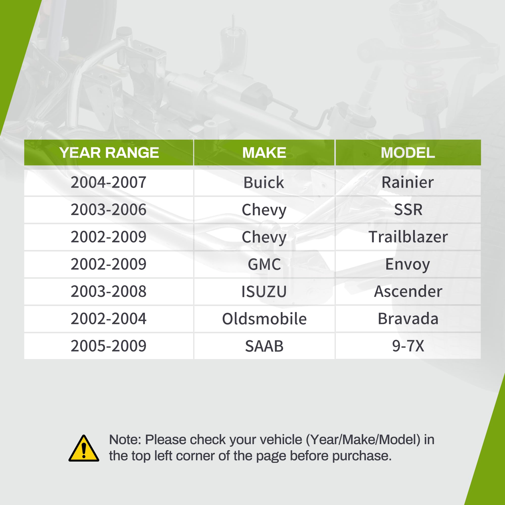Autosaver88 Rear Lower Control Arm Compatible With 04-07 Buick Rainier,02-09 Chevy Trailblazer,Gmc Envoy,03-08 Isuzu Ascender,03