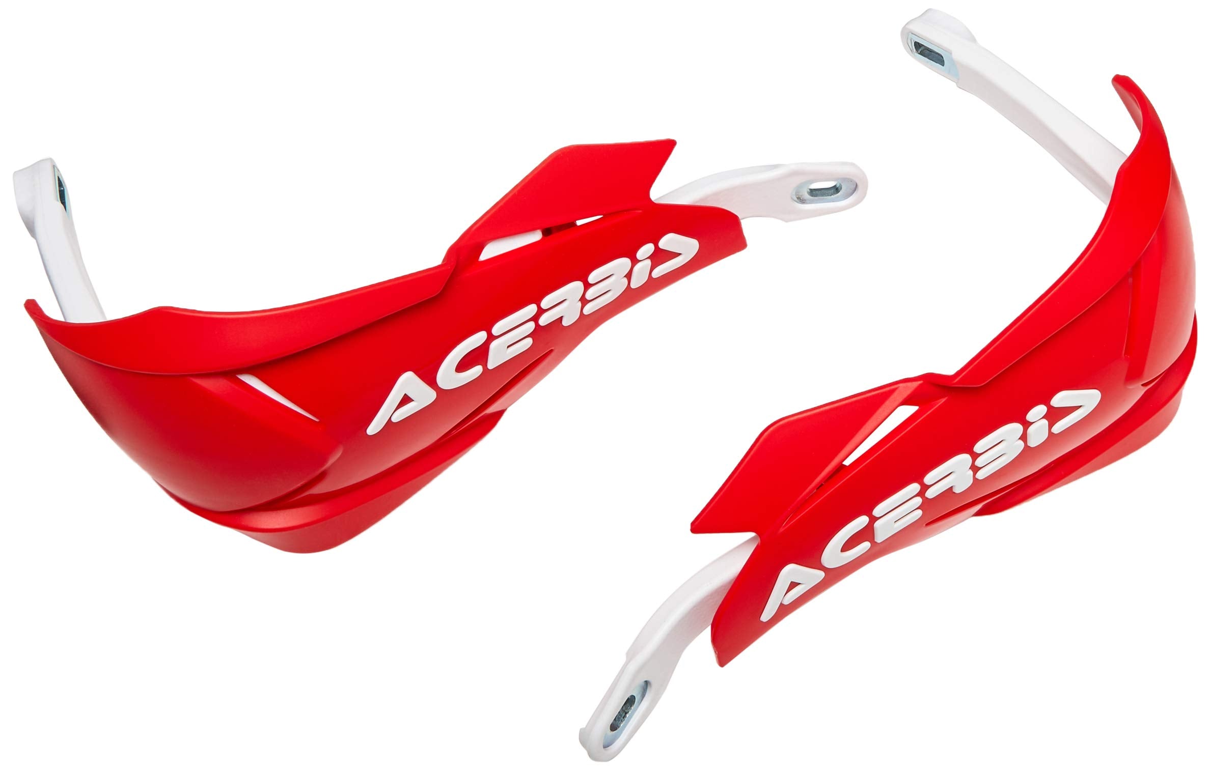 Acerbis 22397.343 Moto Hand Guards, Red/White, Size Unifit