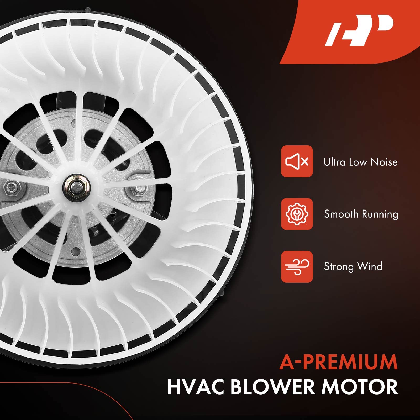 A-Premium Hvac Heater Blower Motor Assembly Compatible With Freightliner & Volvo Vehicles - Classic 2001-2010, Classic Xl, Fl106, Fl112, Fl50, Fl60, Fl70, Fl80, Flc112, Fld112, Vn, Front Side