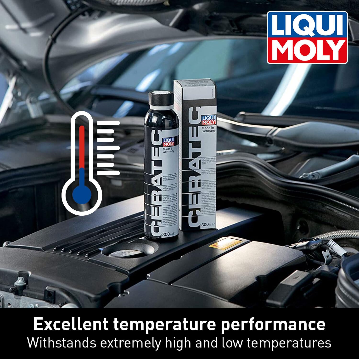 LIQUI MOLY Oil Additive Cera Tec 20002 Ceramic Wear & Tear Protection for Petrol & Diesel Engines Smoother Engine Performance, Less Friction & Lower Fuel Consumption 300 ml