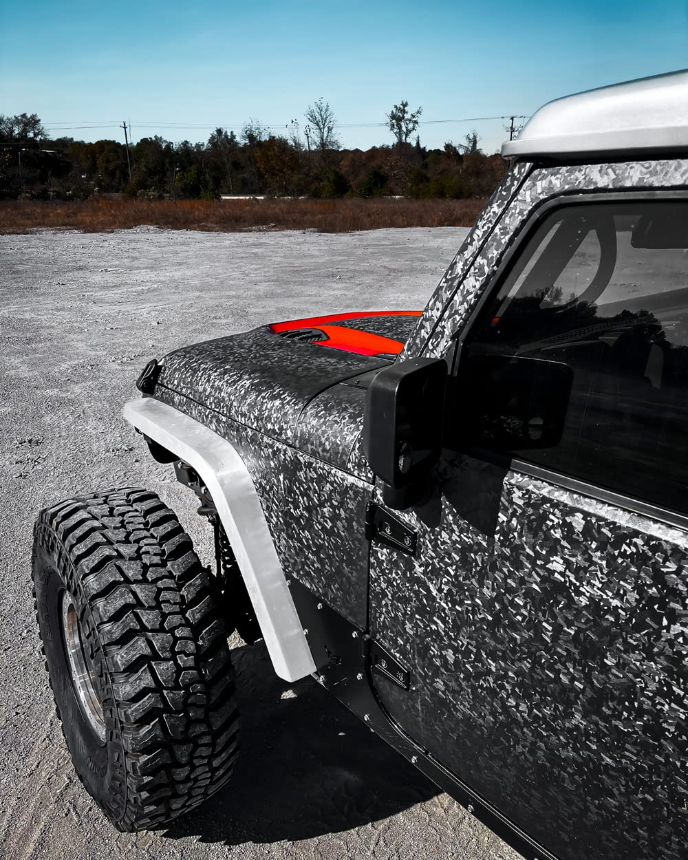 Vvivid+ Forged Composite Carbon Vinyl Wrap Roll (1Ft X 5Ft, Ghost Metal)