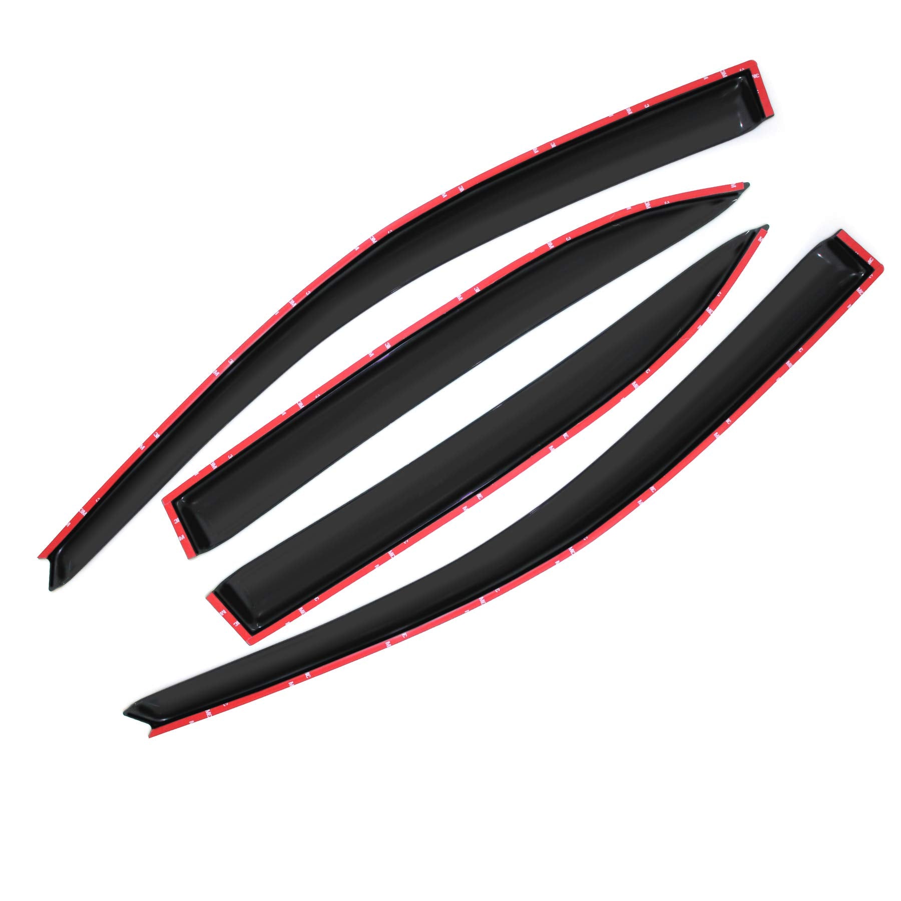 Gldifa Smoke Window Visors Compatible With 2003-2008 Toyota Corolla Sun/Rain Guards Wind Deflector 4Pcs 94620