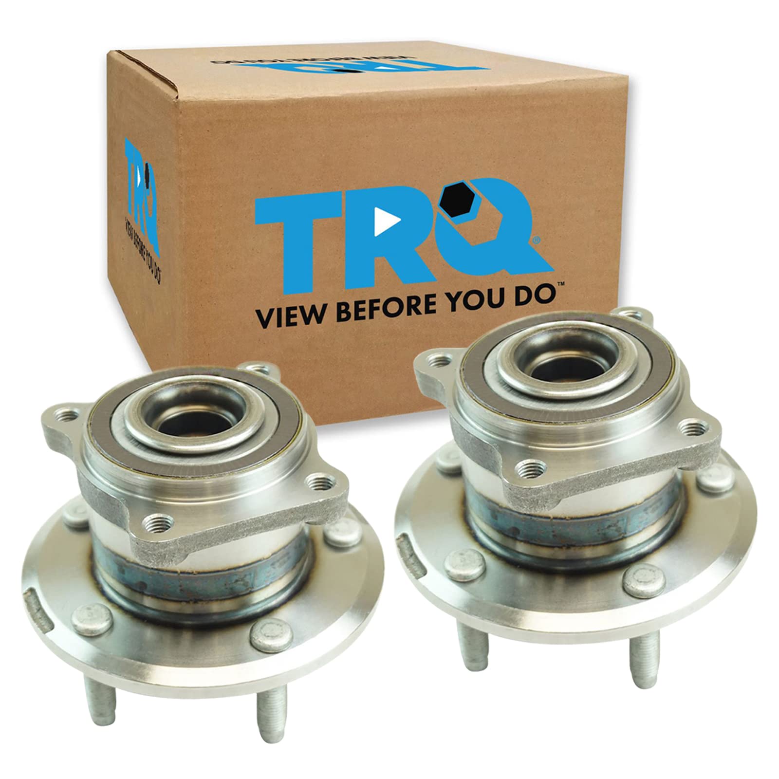 Trq Rear Wheel Hub Bearings Assembly Set Compatible With 2012 Buick Verano 2011-2012 Chevrolet Volt