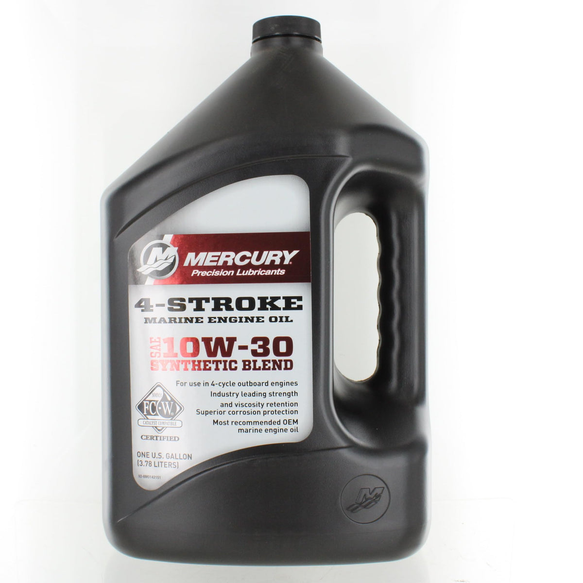 Mercury - Mercruiser 92-8M0142151; W 10W30 4-Stroke Synthetic Blend Gallon mp Made by Mercury - Mercruiser