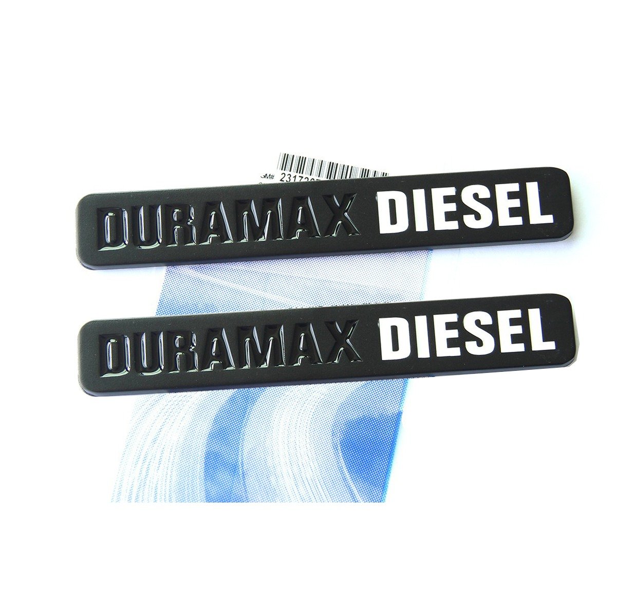 Yoaoo 2Pack Oem Black Duramax Allison Truck Emblem Badges Compatible With Silverado 2500 3500 Hd Sierra Matte Black White