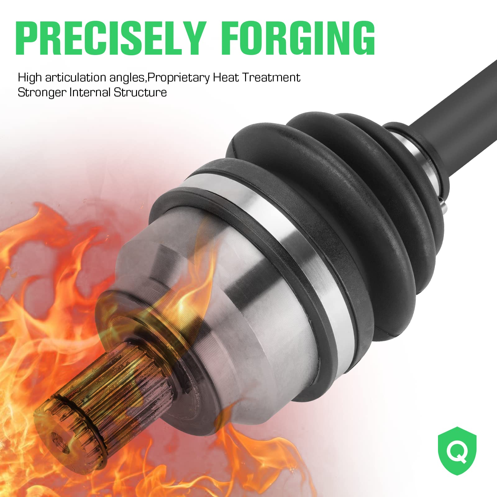 Youxmoto Front Cv Axle Fit For Polaris Sportsman 450/570 2015-2022; 2015 Sportsman Etx/Forest 570; 4340 Chromoly Steel Front Left/Right Cv Axle Drive Shaft; For 1332931