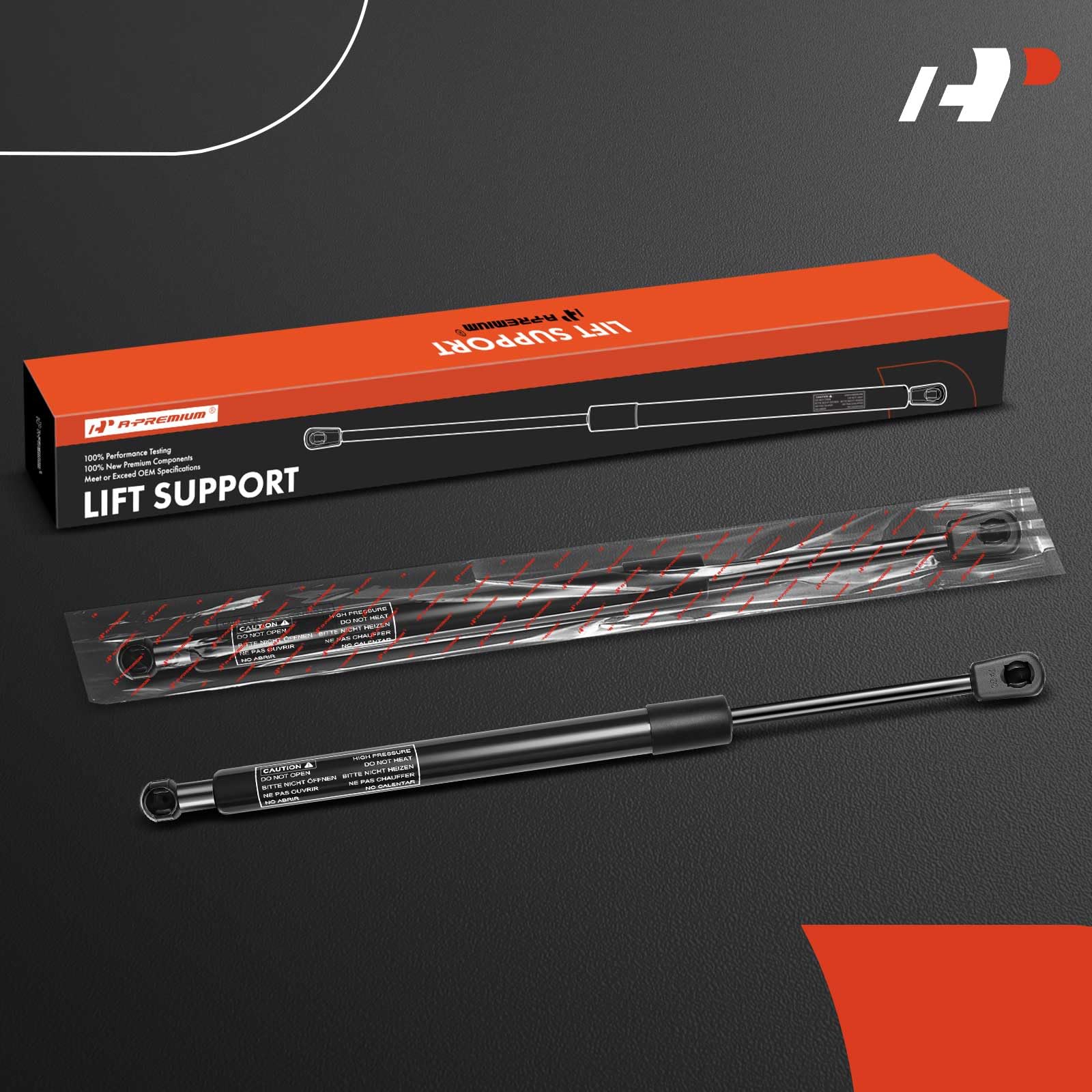 A-Premium Rear Window Glass Lift Supports Shock Struts Compatible With Select Jeep Models - Wrangler 2011-2017, Wrangler Jk 2018
