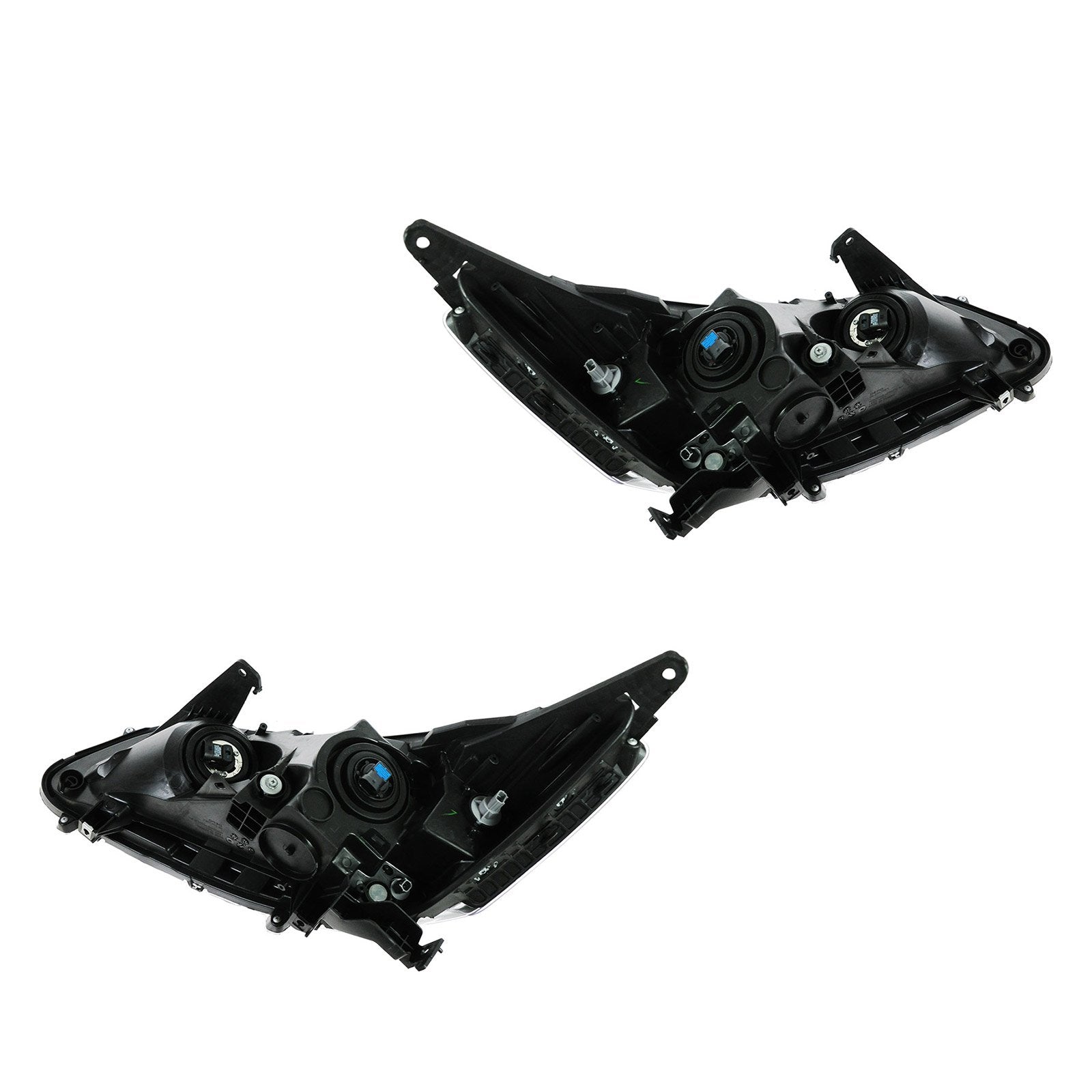 Trq Driver & Passenger Side Headlight Assembly Set Headlights Driver & Passenger Side Compatible With 2013-2015 Honda Accord Ho2