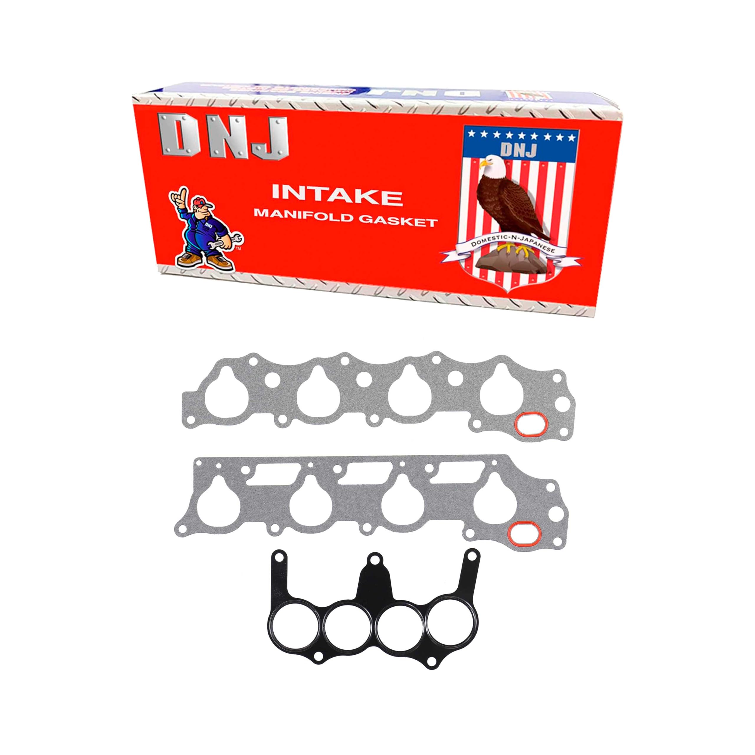 DNJ IG245 Intake Gasket for 1994-2002 / Acura, Honda, Isuzu/Accord, CL, Oasis, Odyssey / 2.2L, 2.3L / SOHC / L4 / 16V / 2156cc, 2234cc, 2254cc / F22B1, F22B2, F22B6, F23A1, F23A4, F23A5, F23A7