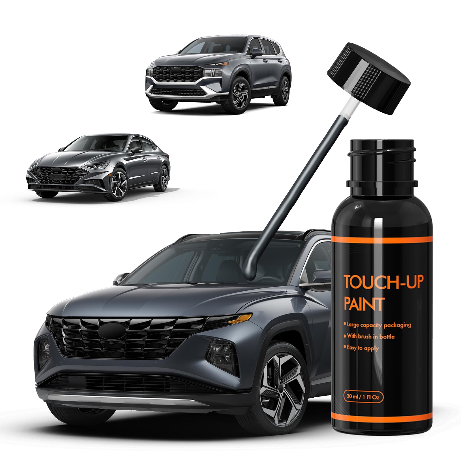 Xtryfun T2G Portofino Gray Touch Up Paint For Hyundai, Diy Car Paint Scratch Repair Kit, Automotive Paint, Quick & Easy Fix Scra