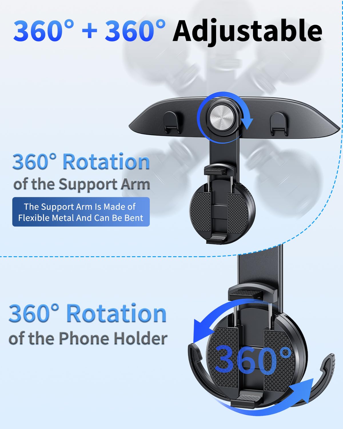 Dicmky 1 Pack Tesla Hooks & Phone Mount For Tesla Model Y(Juniper) Model 3(Highland) Accessories 2026 2025 2024 2023 2022 2021,