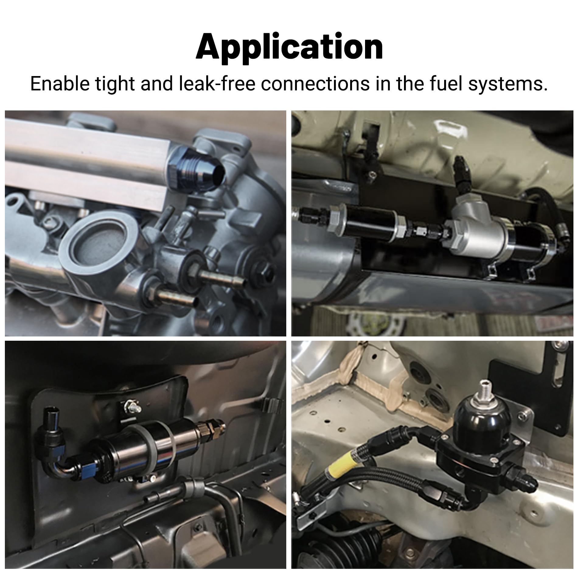 EVIL ENERGY 12AN Male to Male Flare 45 Degree Union Coupler Fitting Coupling Aluminum Black