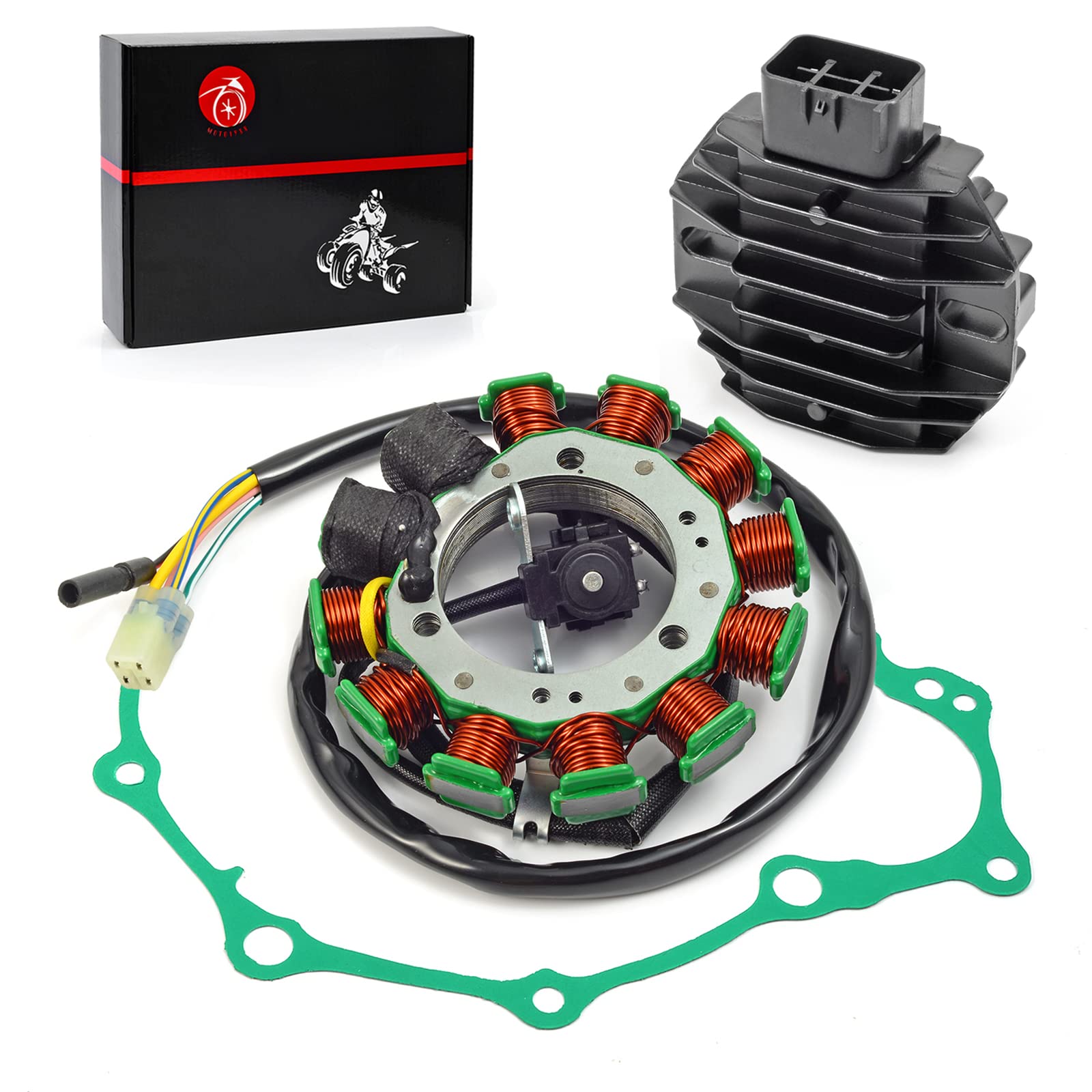 Stator & Rectifier Gasket Compatible With Honda Trx400Ex Trx400X 400Ex 400X 1999-2014 31120-Hn1-00331120-Hn1-A41