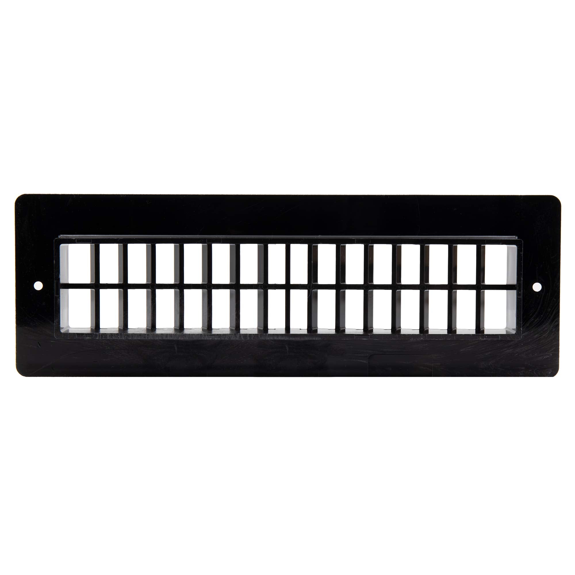 Recpro Rv Floor Register | Rv Stationary Vent Cover | 2-1/4'' X 10-1/8'' Insert | Undampered Duct (Black)