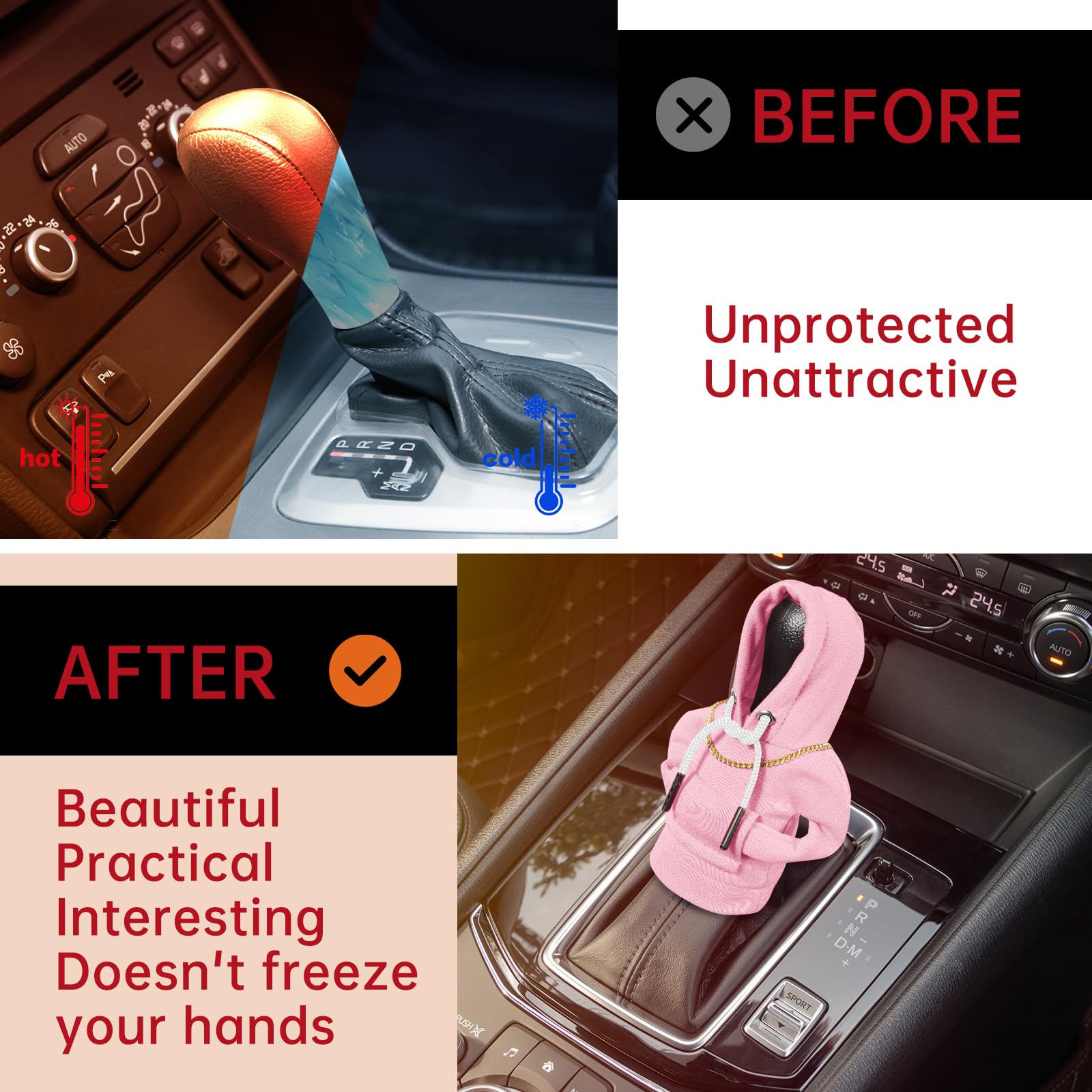 Car Shift Knob Hoodie, Funny Gear Shift Knob Shirt Sweater, Winter Warm Shift Knob Cover Sweater Shirt, Automotive Interior Nove