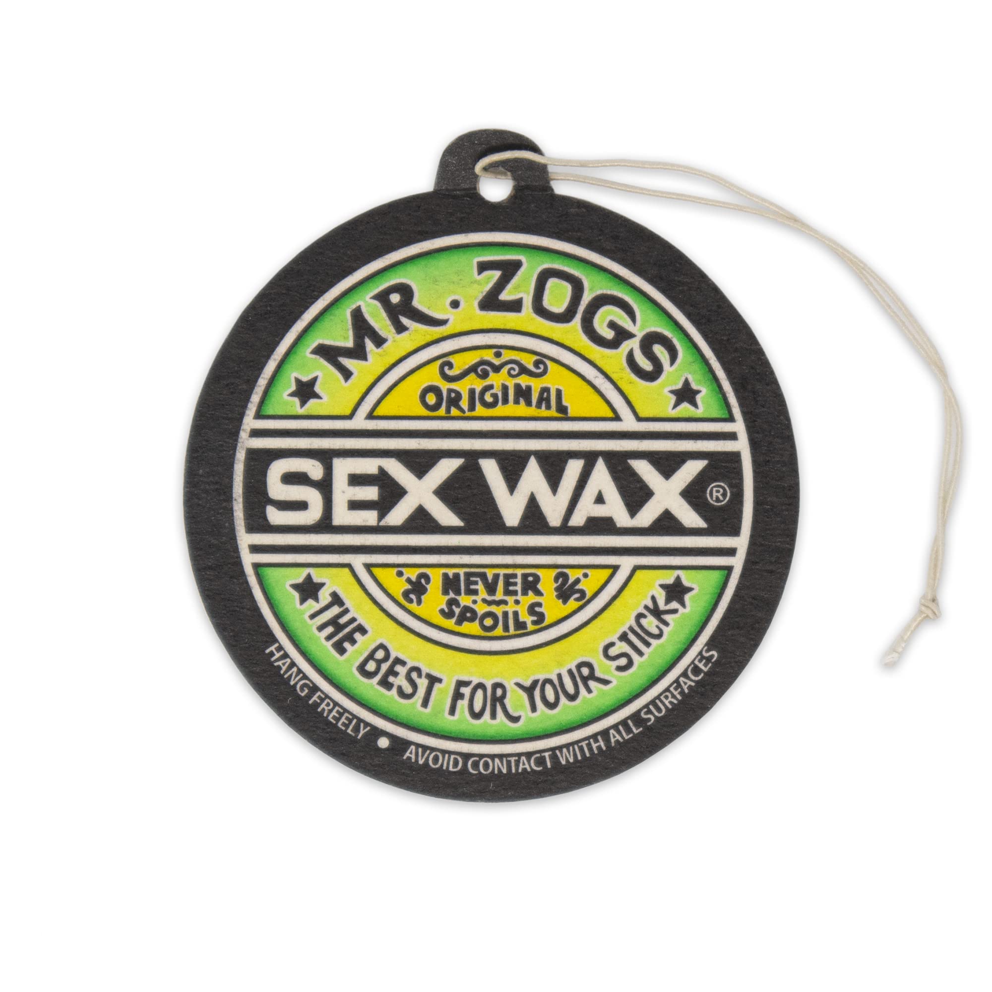Sex Wax Air Freshener 3-Pack - Pineapple Scent, Green Color, Model CSASS-PINA-3PK