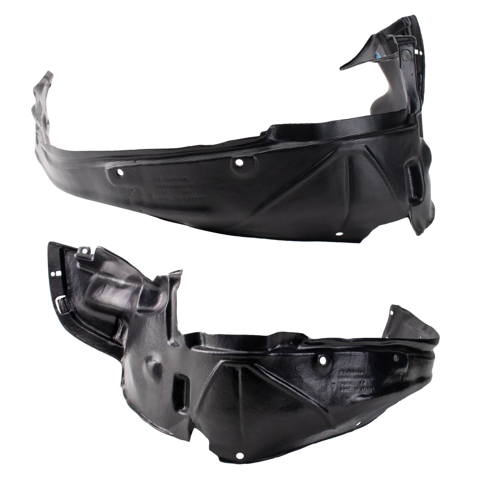 Trq Front Inner Fender Liner Set Compatible With 1996-1998 Honda Civic Ho1248103 Ho1248137 Ho1249103 Ho1249137