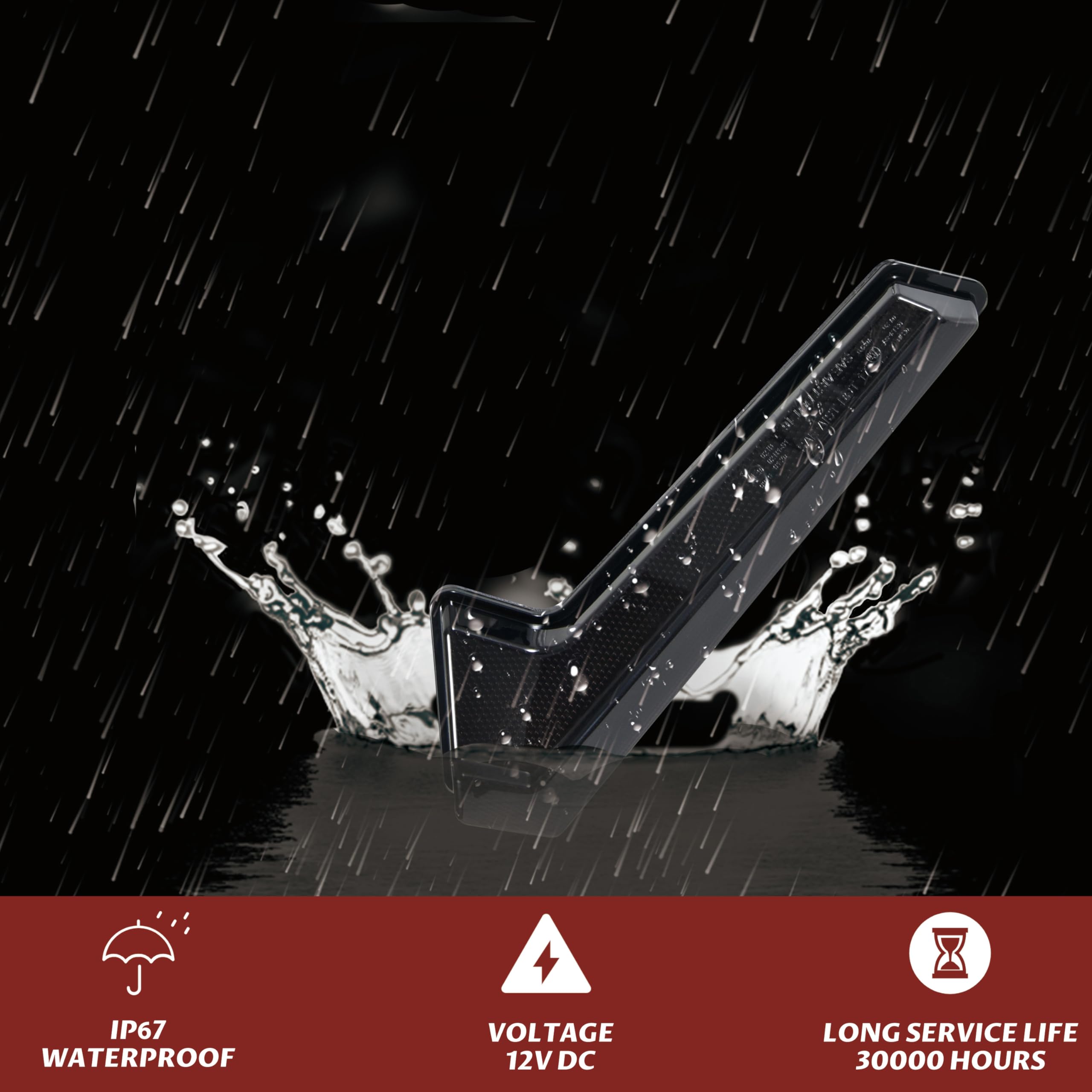 Sautvs Utv Tail Lights Assembly For Polaris Rzr Xp 1000/Turbo/Sportsman, Smoked Black Led Taillights Rear Lamps For Polaris Rzr Xp 1000 Rzr Xp Turbo Sportsman 570 850 1000 2018-2023 Accessories(2Pcs)