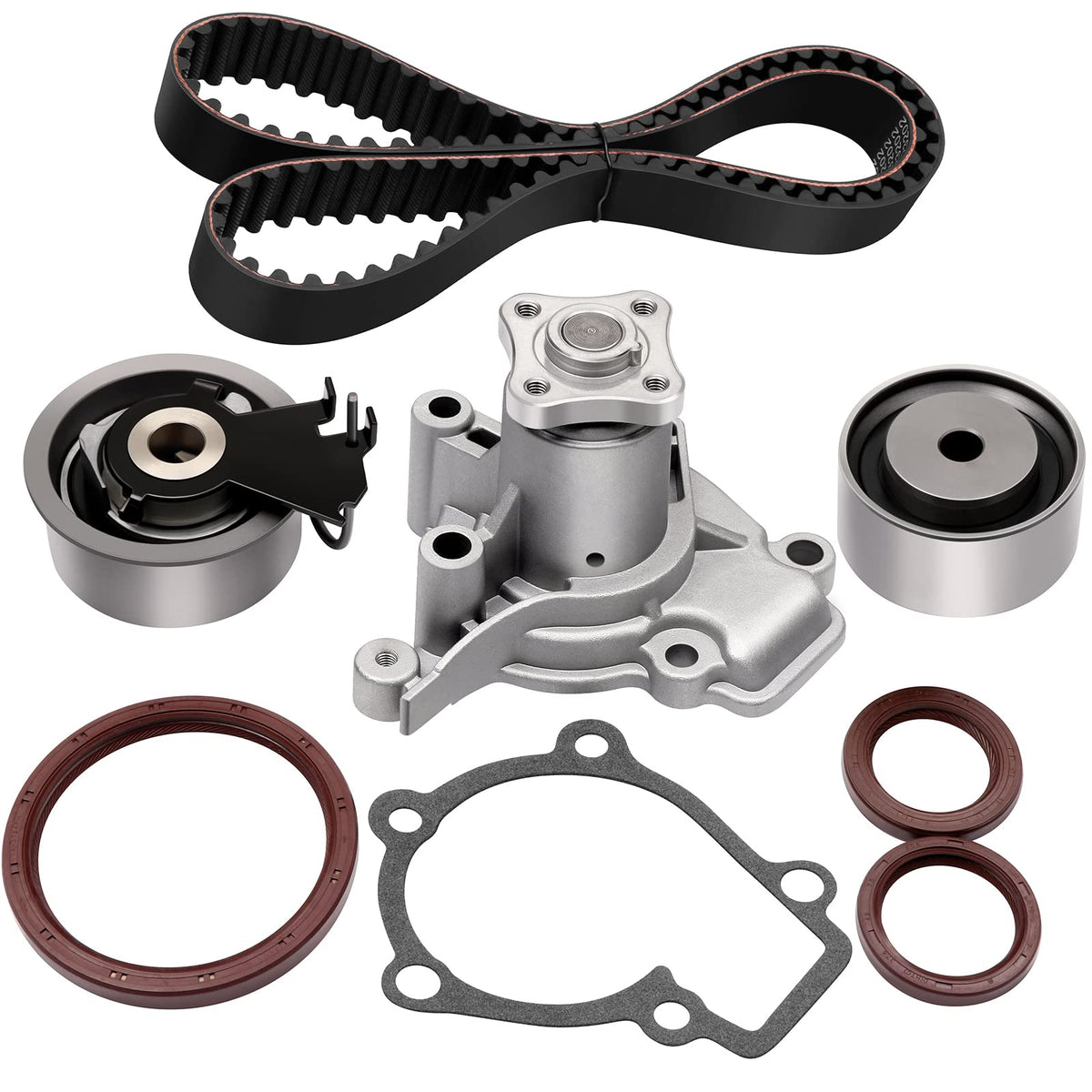 SCITOO TCKWP284A TS26284A WP9137 Engine Timing Belt Kit Fits for 06-12 for Hyundai Elantra 07-08 for Hyundai Tiburon 06-09 for H