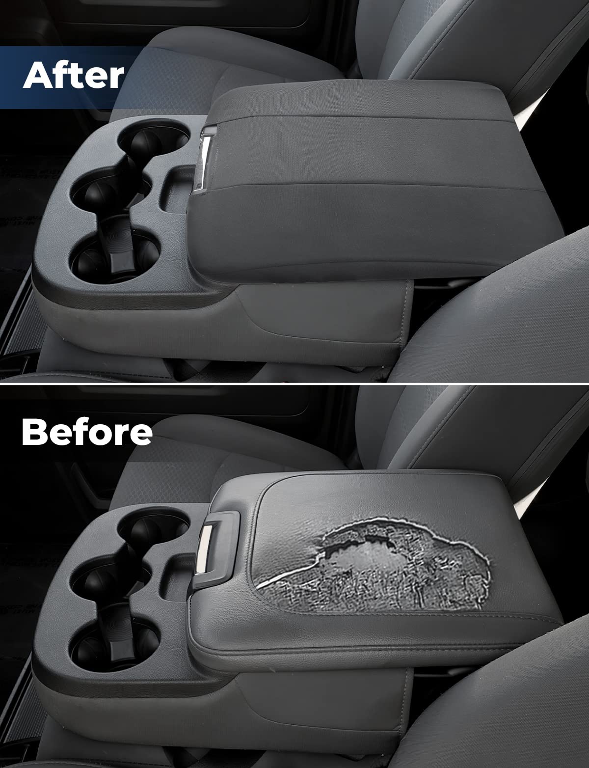 ISSYAUTO Center Console Cover for 2013-2018 Ram 1500, 2013-2023 Ram 2500/3500, Jump Seat Console, Neoprene, Cozy