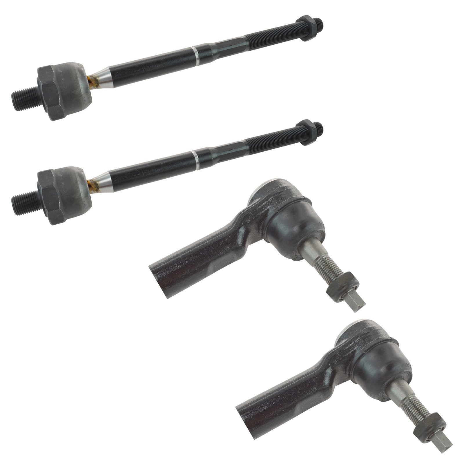 Trq Front Tie Rod Set Compatible With 2007-2009 Chrysler Aspen 2004-2009 Dodge Durango