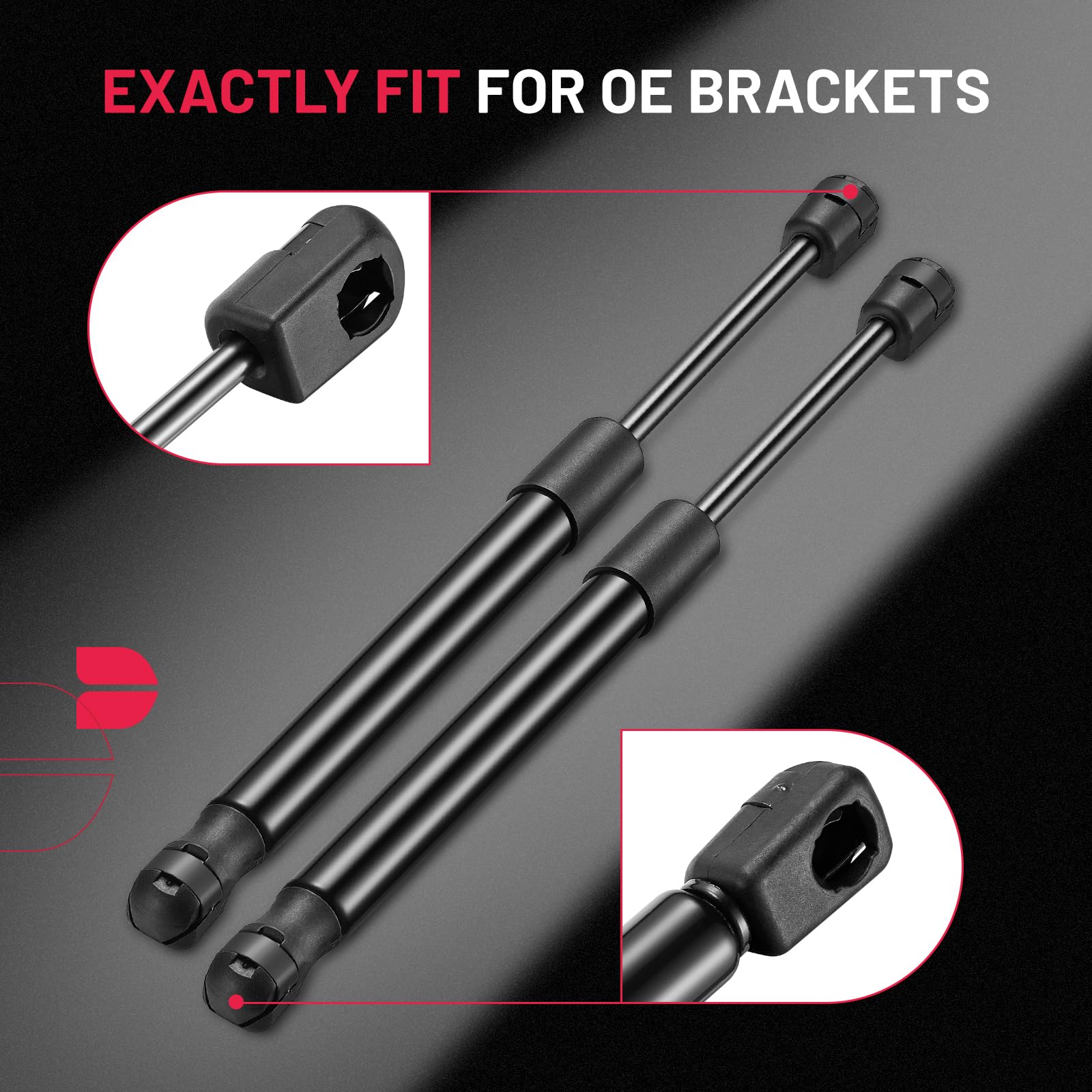 Bdfhyk 4420 12Inch 30Lbs (135N) Gas Shocks Struts Lift Support For Tonneau Covers Cabinets Bed Bench Lids Camper Shells Tool Box