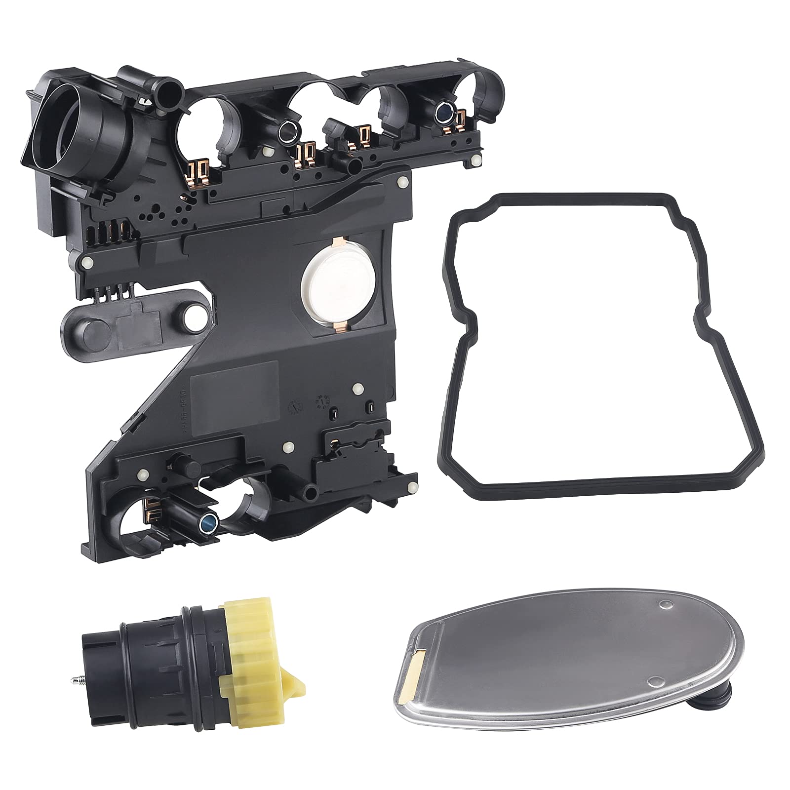 WATERWICH Transmission Conductor Plate + Connector Adapter+ Filter + Gasket Kit Compatible with Mercedes-Benz Replace# 140271008