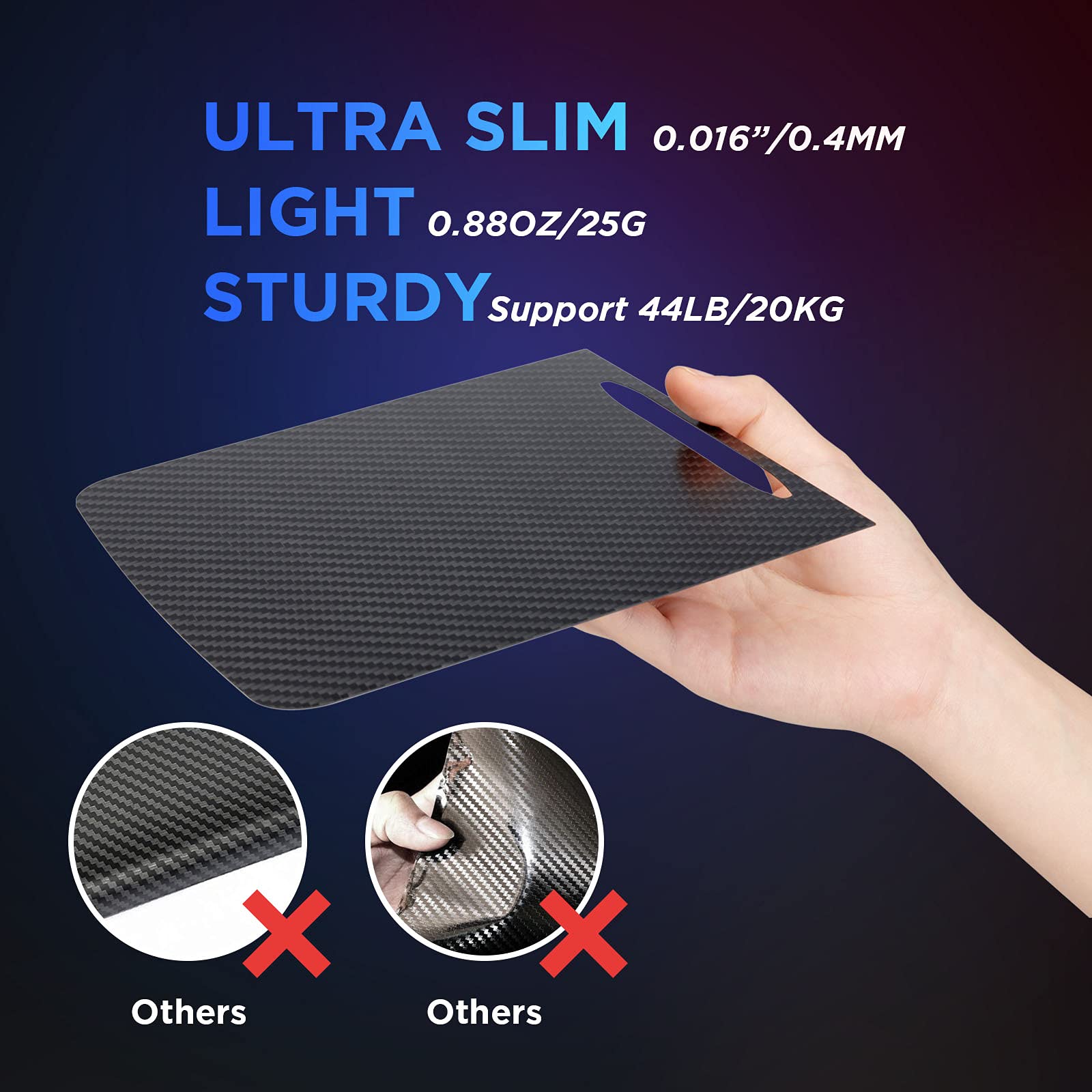 Nestour 2021 2022 2023 Tesla Model 3 Model Y Center Console Wrap Cover Kit, Ultra Slim, Non-Trace Remove Center Console Protecto