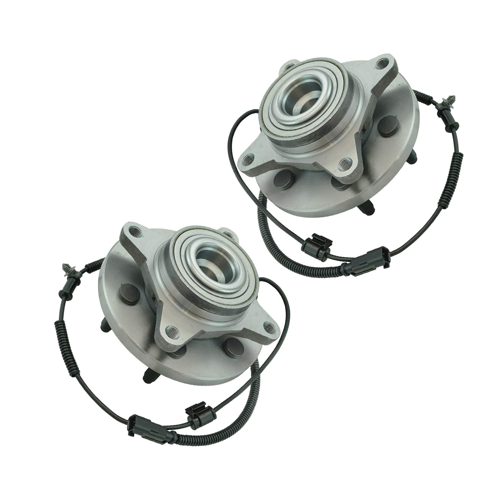 Trq Front Wheel Hub Bearings Assembly Set Compatible With 2011-2014 Ford Expedition F-150 Lincoln Navigator