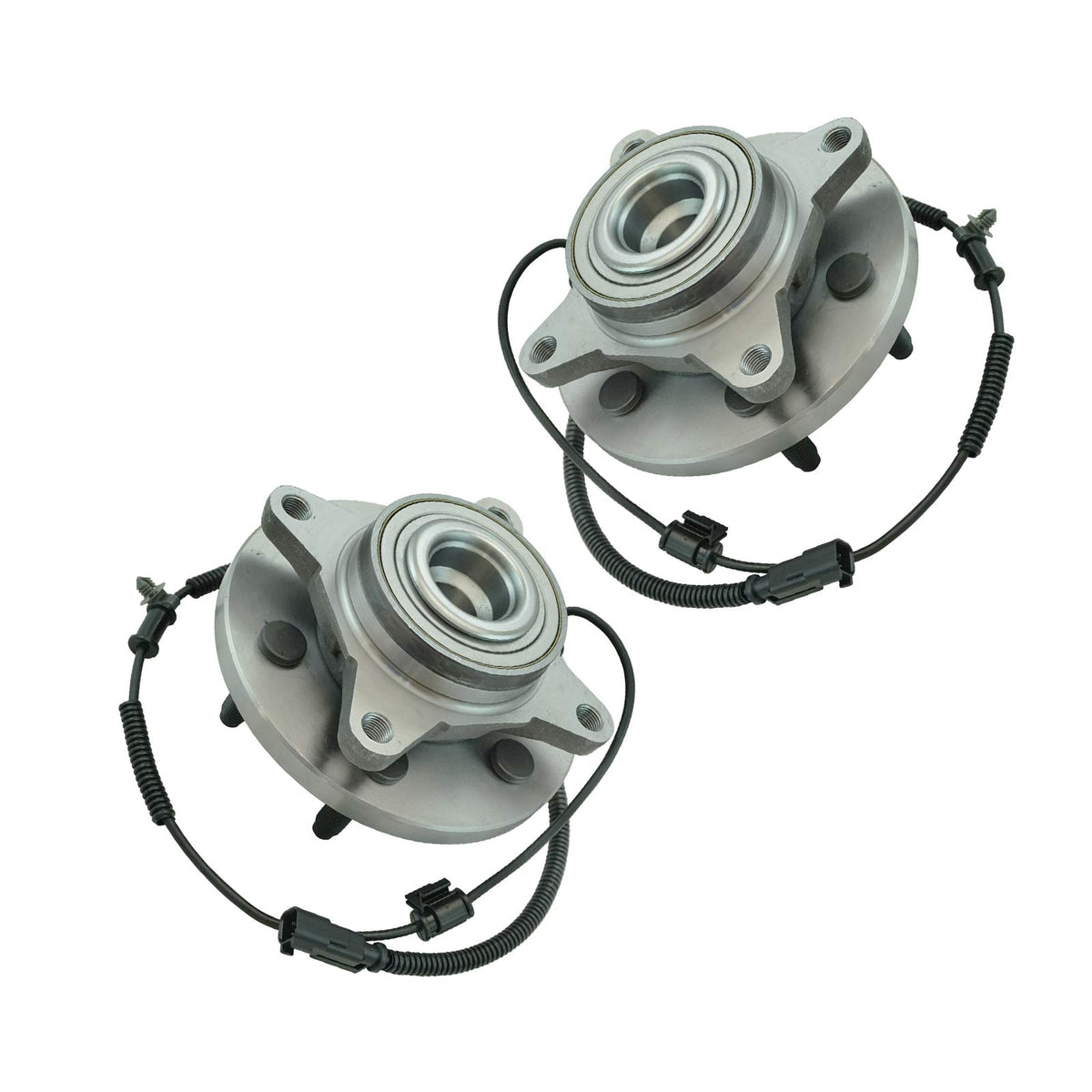 Trq Front Wheel Hub Bearings Assembly Set Compatible With 2011-2014 Ford Expedition F-150 Lincoln Navigator