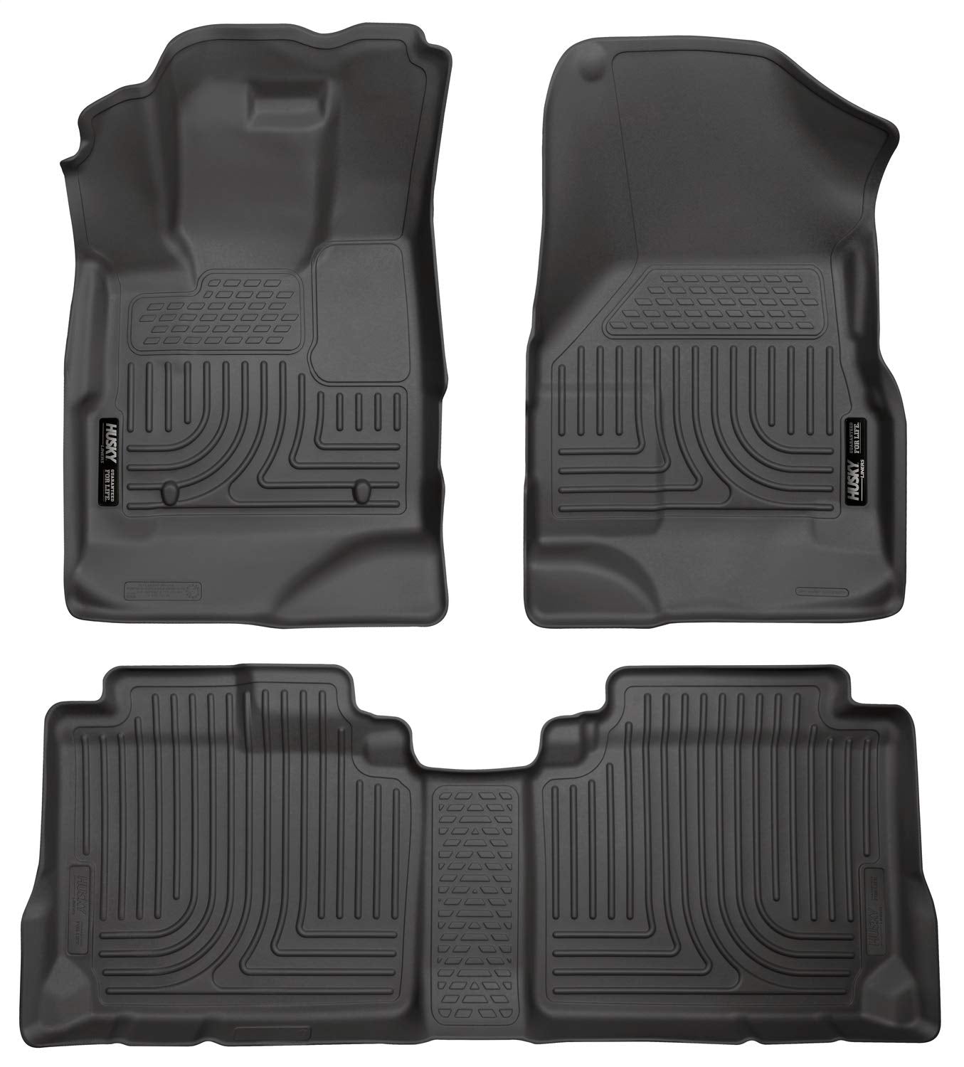 Husky Liners - Weatherbeater | Fits 2010 - 2017 Chevrolet Equinox/Gmc Terrain - Front & 2Nd Row Liner - Black, 3 Pc. | 98131