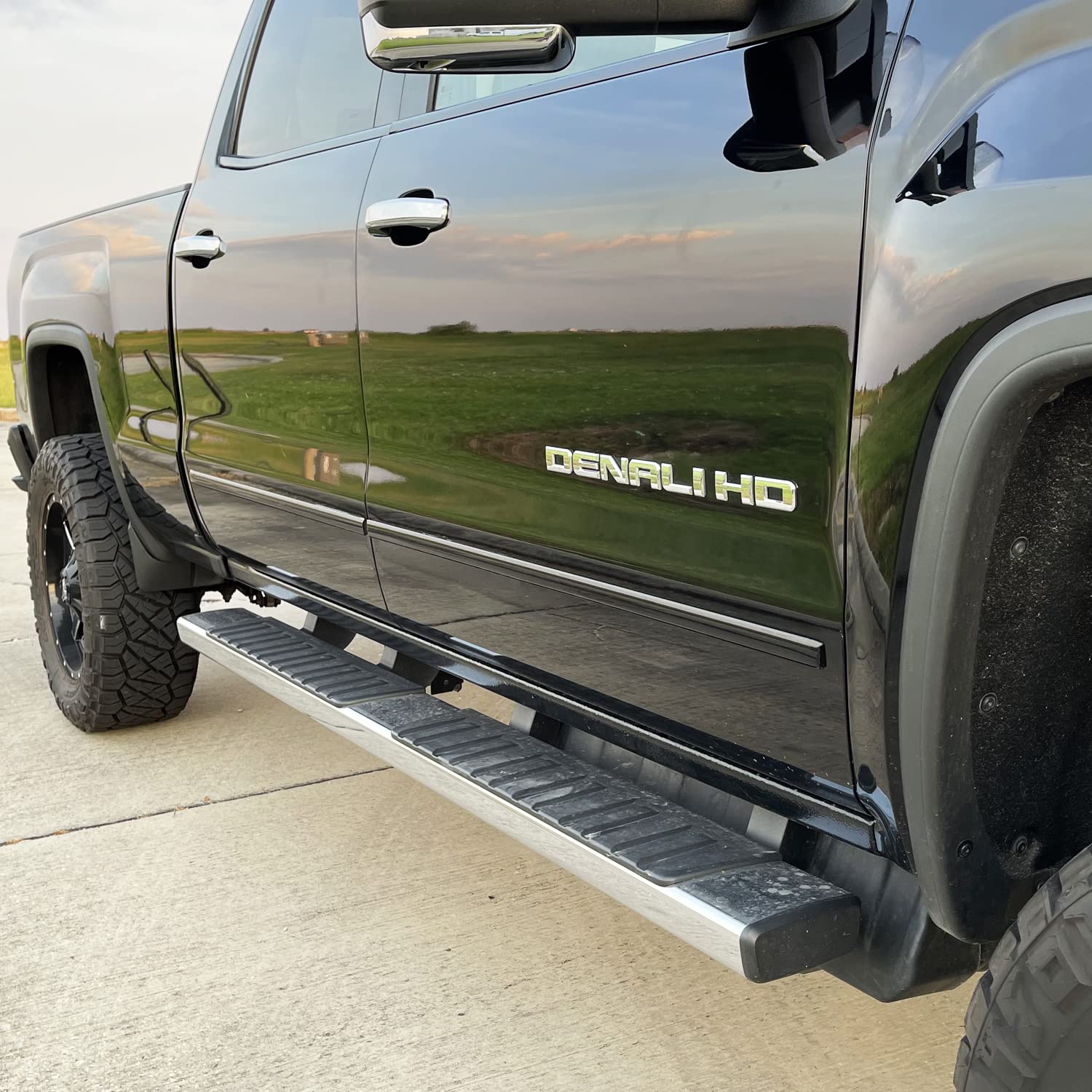 Slickmod Chrome Delete Blackout Vinyl Overlay For 20142019 Gmc Sierra 1500 2500 3500 Door Trim 2. Door Trim, Gloss Black