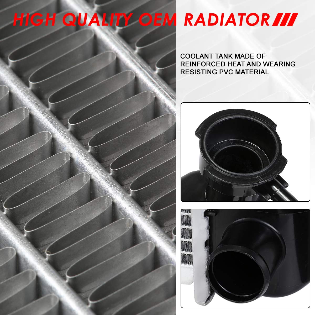 Auto Dynasty Radiator Compatible With 1992-2000 Chevy Gmc C/K 1500 2500 3500 Suburban Tahoe Yukon Cadillac Escalade 5.0L 5.7L 7.