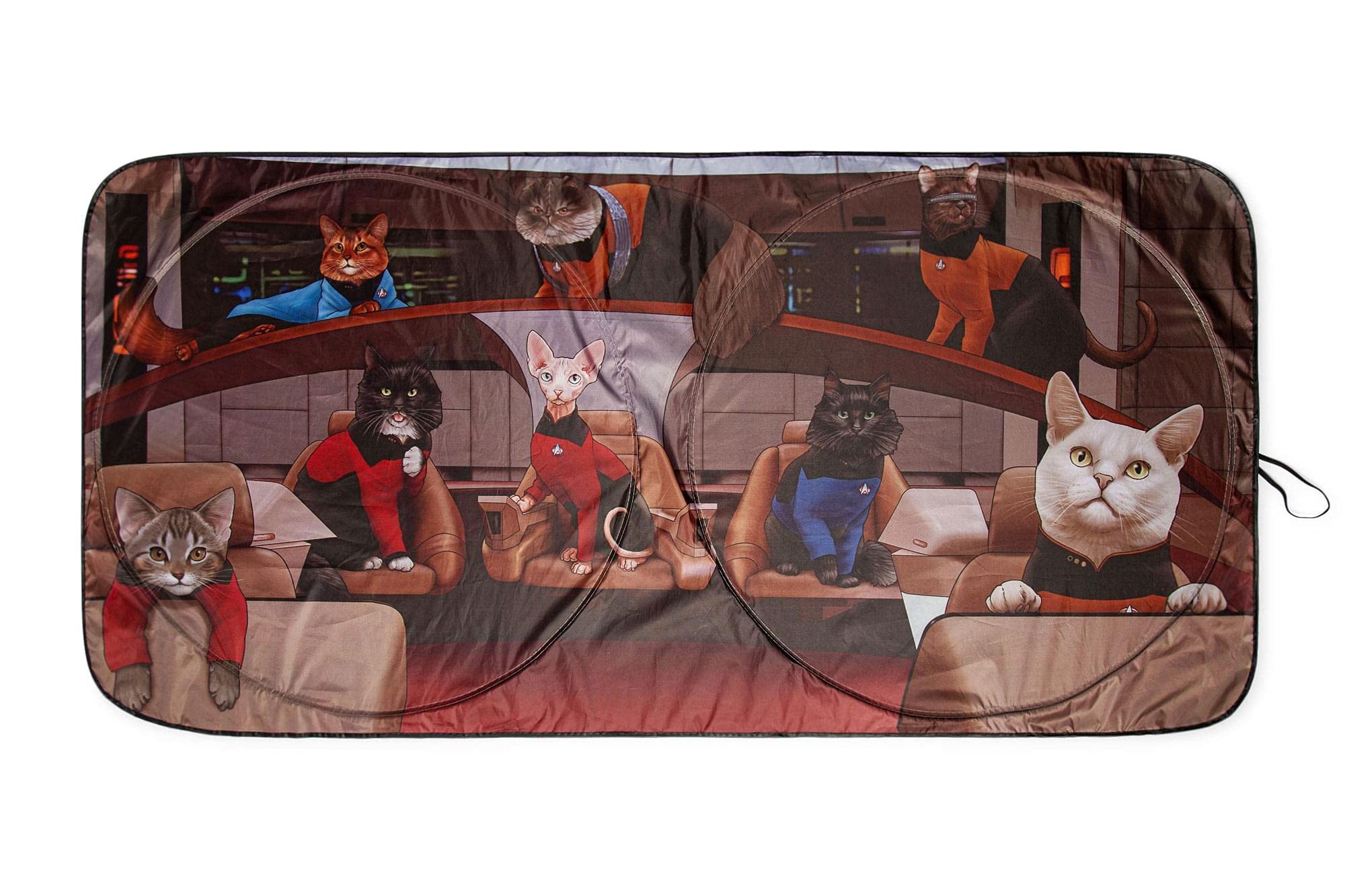 Star Trek: The Next Generation Cats Sunshade For Windshield | Foldable Sun Visor Protector For Car, Truck, Suv | Blocks Uv Rays,