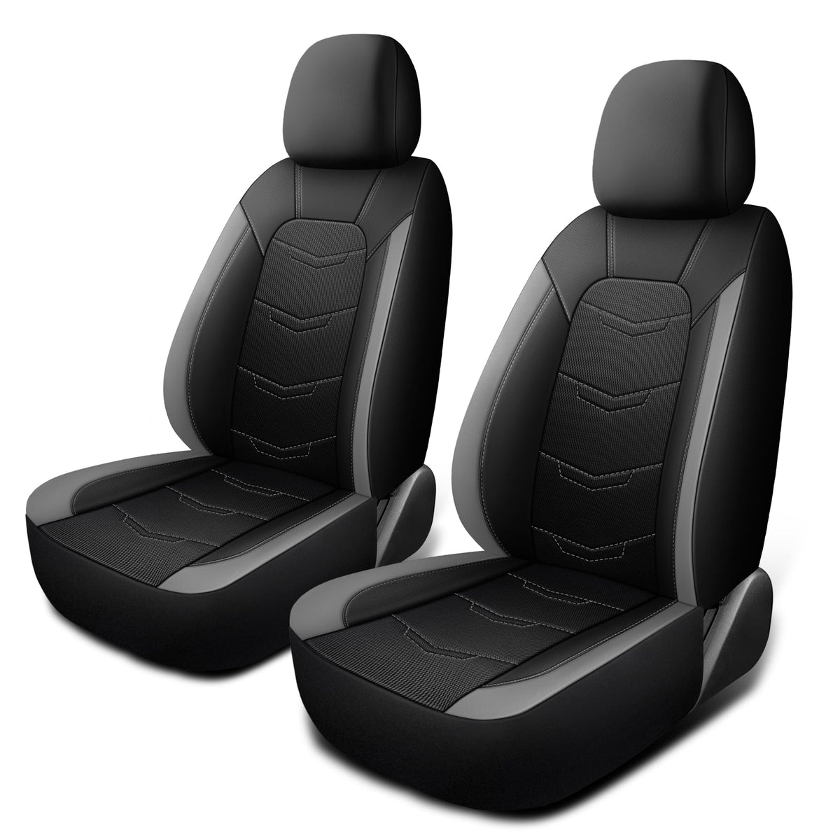 HChengkikz Car Seat Cover,Sport and Breathable Seat Covers,Anti-Slip Universal Fit Automotive for Cars Sedan SUV and Truck(2 Pie
