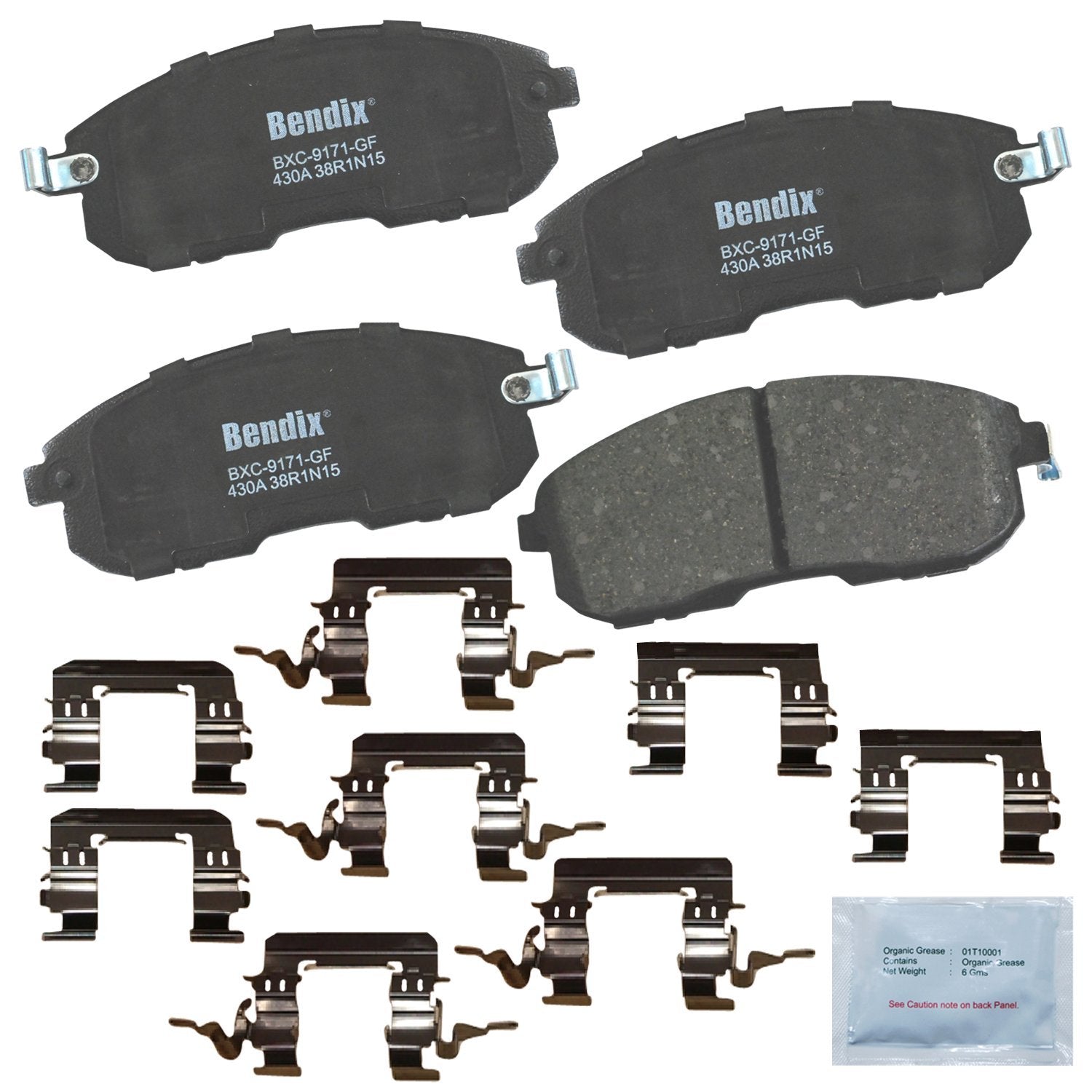 Bendix Priority1 Cfc430A Ceramic Front Brake Pads For Select Models Infiniti G35, I30, Nissan 350Z, Altima, Juke, Maxima, Sentra