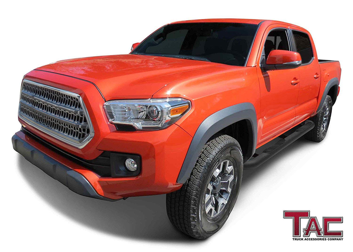 Tac Side Steps Running Boards Compatible With 2005-2023 Toyota Tacoma Double Cab Truck Pickup 3” Texture Black Side Bars Nerf Bars Off Road Accessories