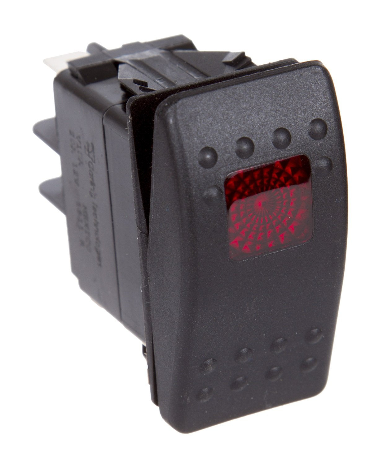 Daystar, Universal Rocker Switch With Red Light, 20 Amp, Single Pole, Ku80014, Made In America