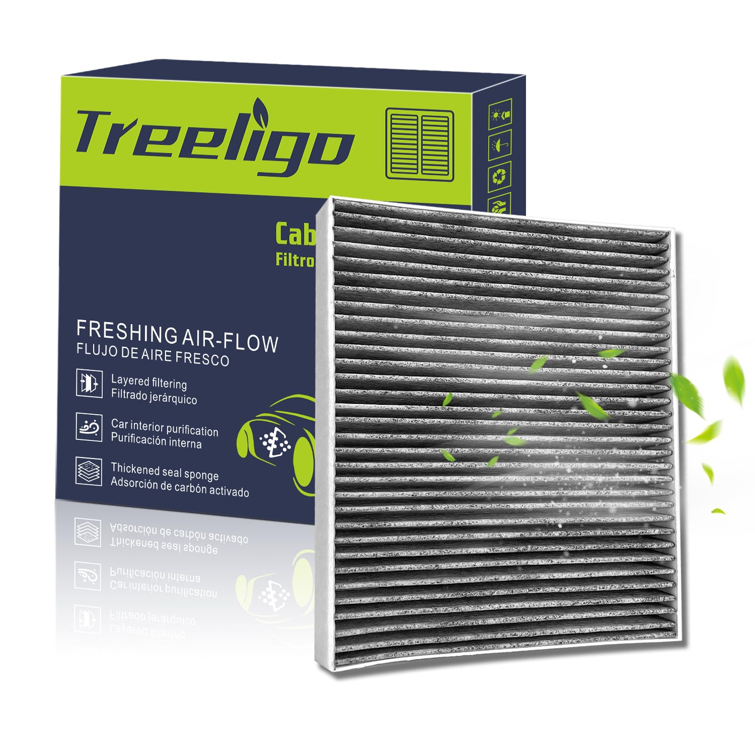 Treeligo Cf11643 Cabin Air Filter Compatible With Atlas 2018-2024,Tiguan 2018-2024,A3 2016-2024,Jetta 2019-2024,Golf 2015-2021,G