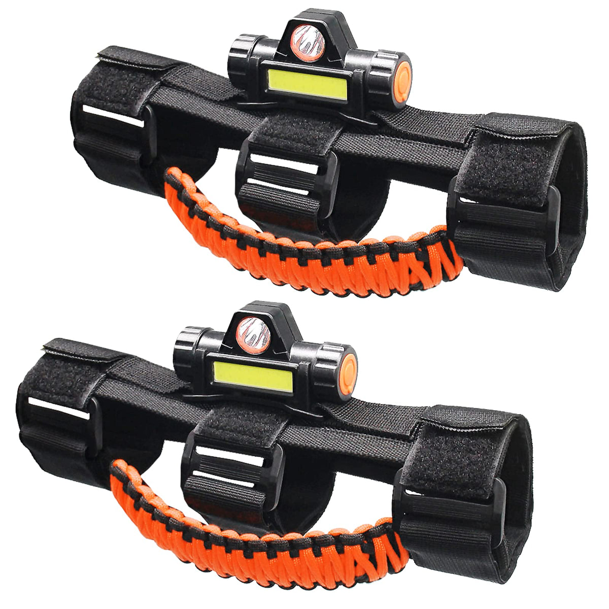 Savadicar 2 X Roll Bar Grab Handles With Led Light, Grip Handle For Jeep Wrangle WBCARB09ZNPBH8T
