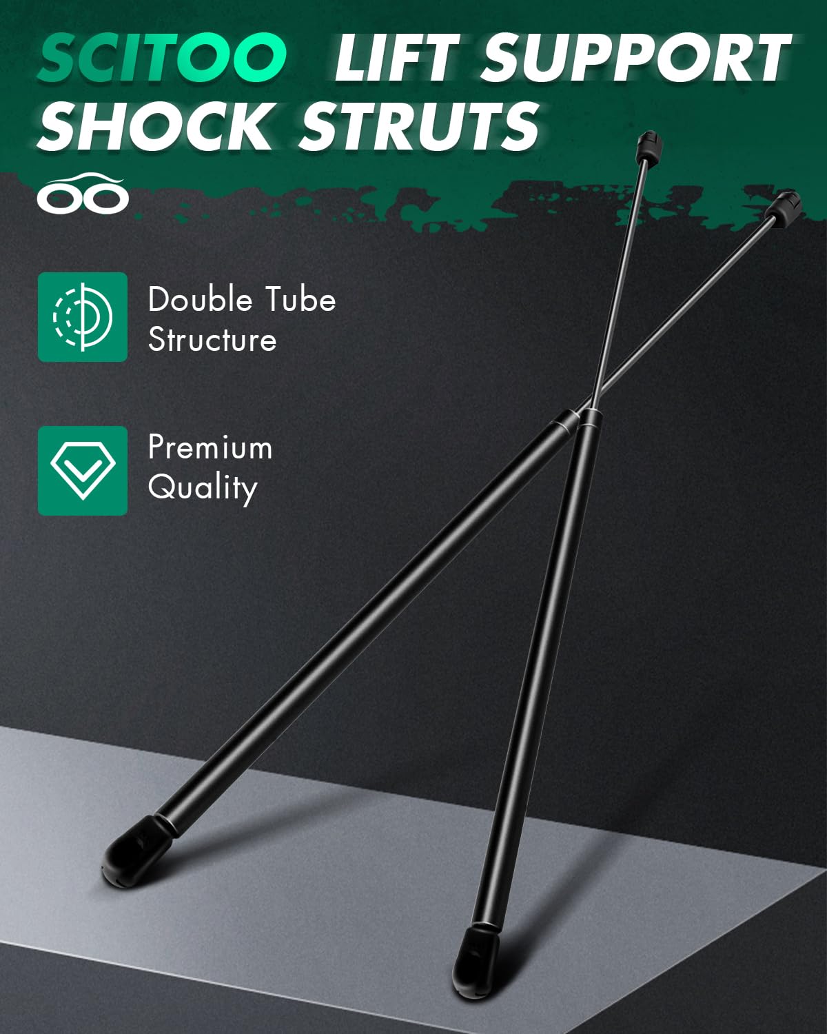 Scitoo Window Glass Lift Supports Replacement Struts Gas Springs Shocks Fit For Jeep Wrangler 2006 2007 2008 2009 2010 Set Of 2